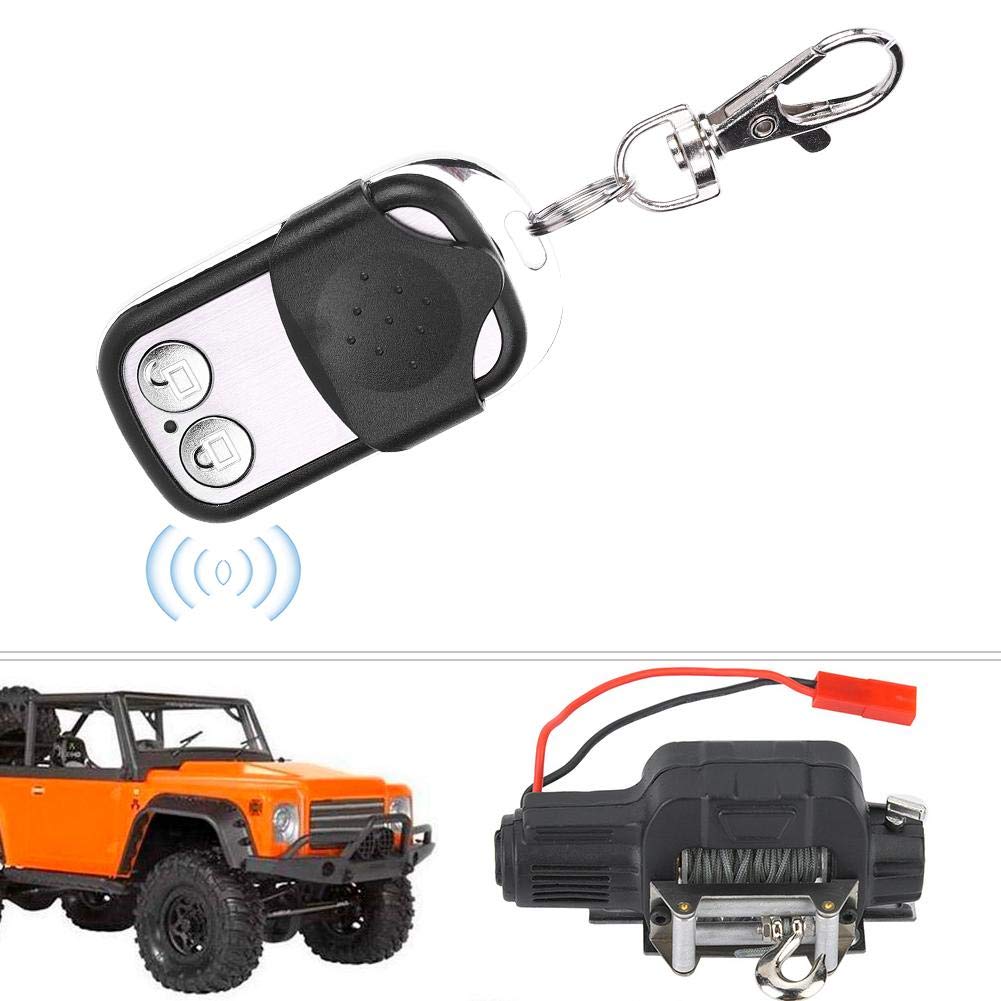 VGEBY RC Winch Controller, 1/10 RC Crawler Winch Controller, Ricevitore Telecomando Senza Fili, per D90 SCX10 90046, Senza Fili, for RC Truck, Jeep, SUV, RC Players, Hobbyists, Model Car Enthusiasts