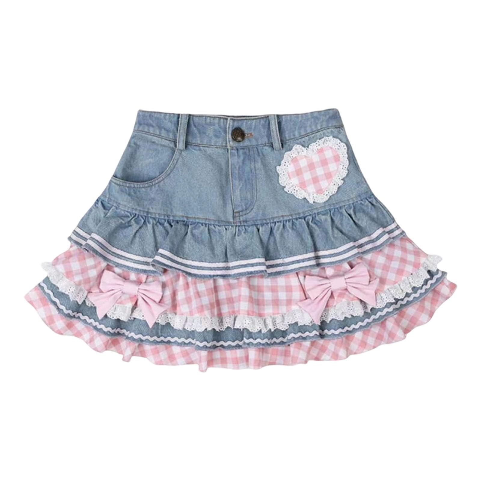 Gonna Elegante Donna Invernale,Gonna in Denim Casual Elegante con Pieghe testurizzate per Uso Quotidiano Capo Versatile Moda Comoda Ideale Occasioni