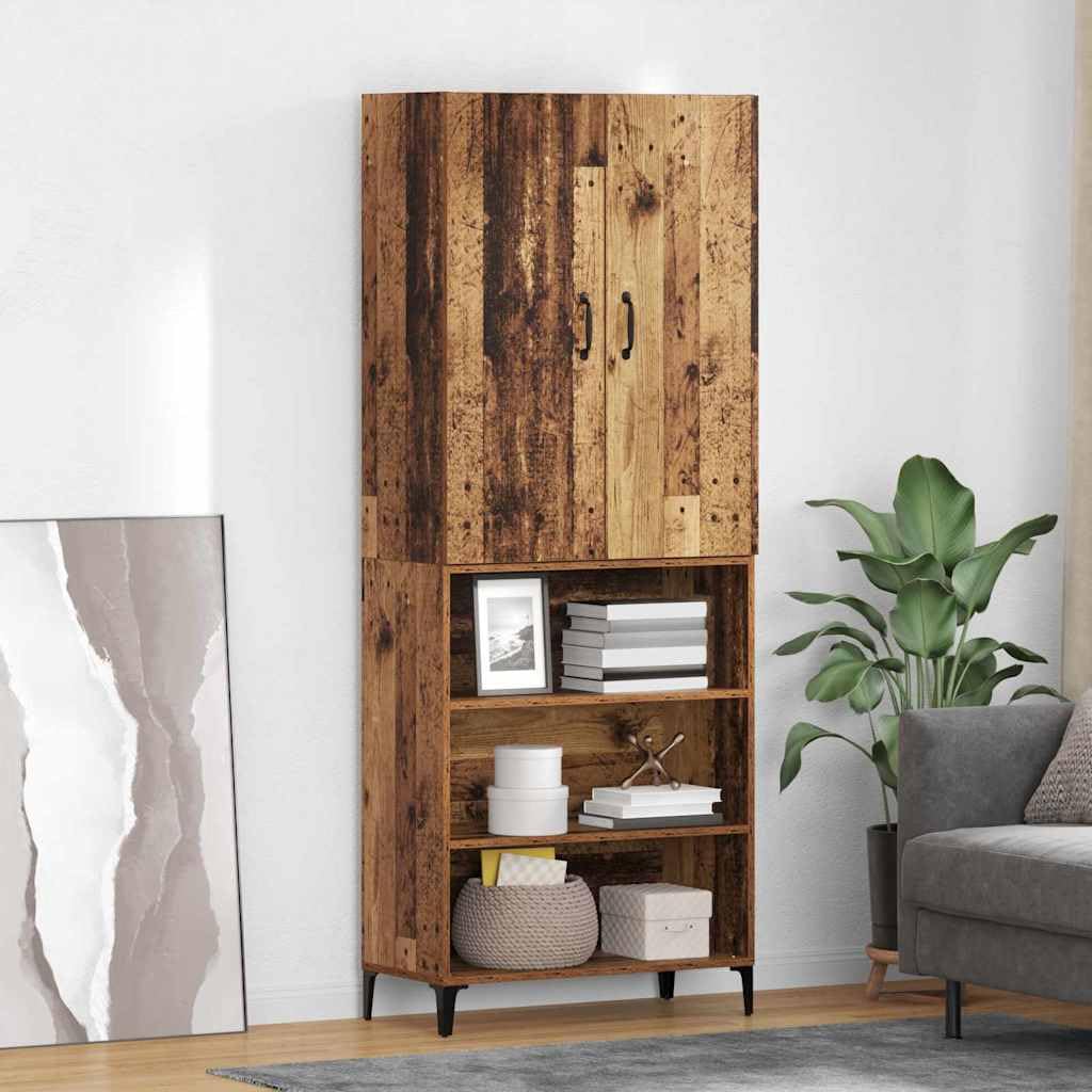 Highboard Madera 180 cm, Armario Alto 69,5 x 34 cm