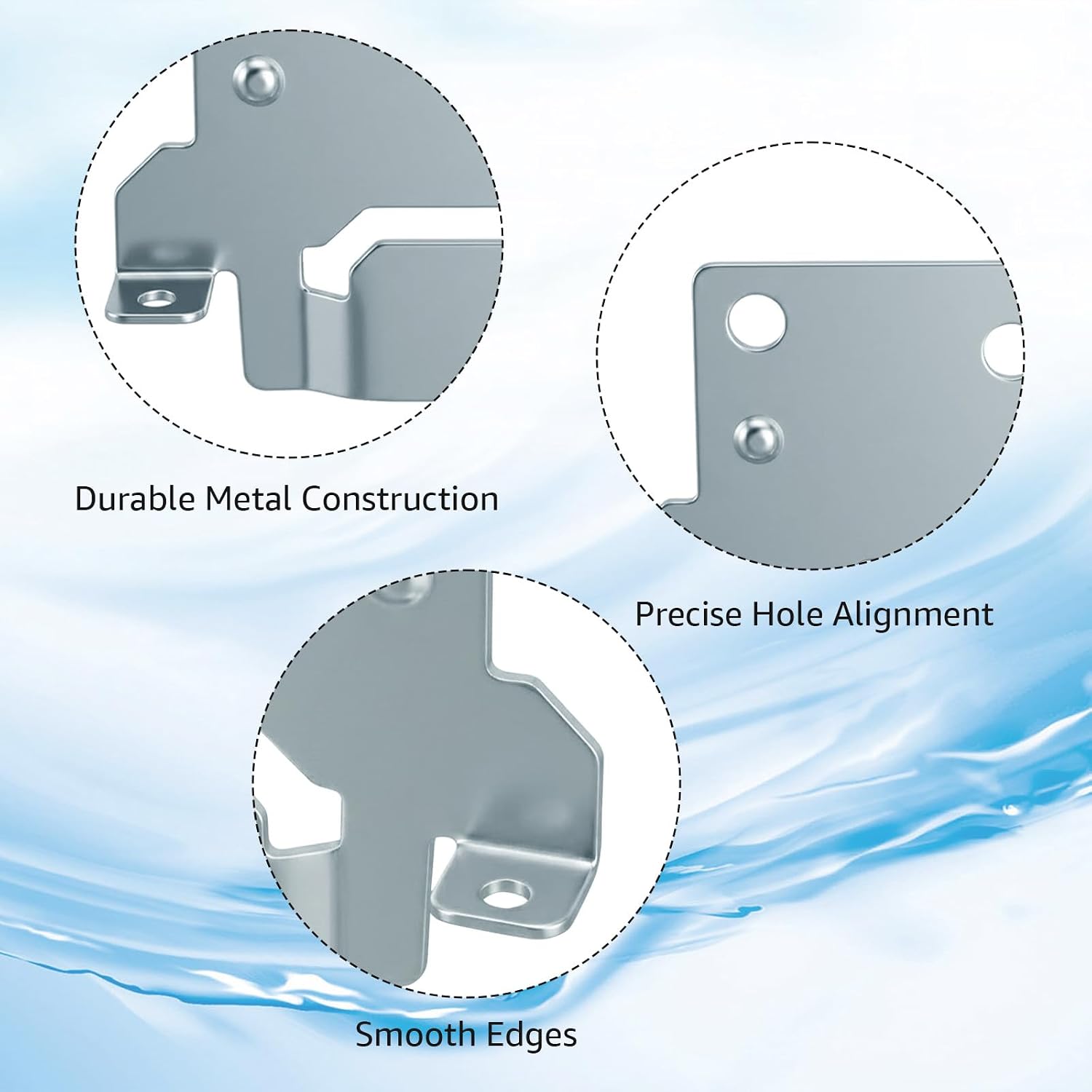 116791 Mounting Plates Bed Frame Brackets for IKEA, with Screws #105307