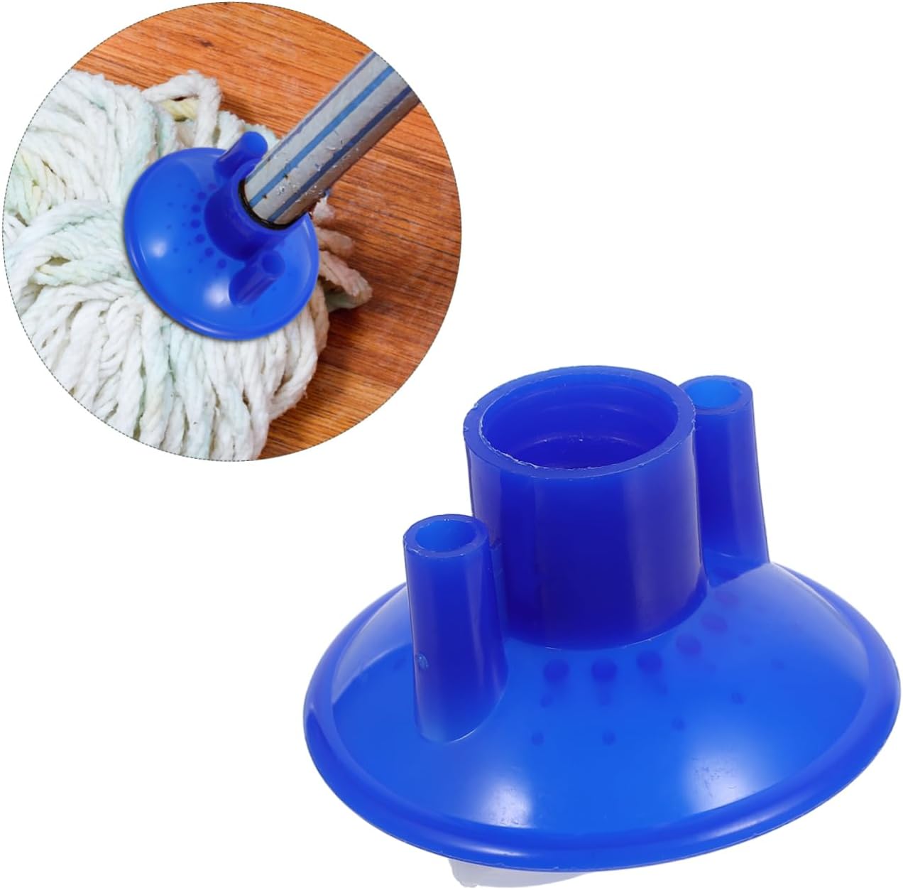 Zerodeko 10pcs Ergonomic Mop Handle Clamp Mop Head Attachments Wet Handle Clip for Corner Cleaning Replacement Heads