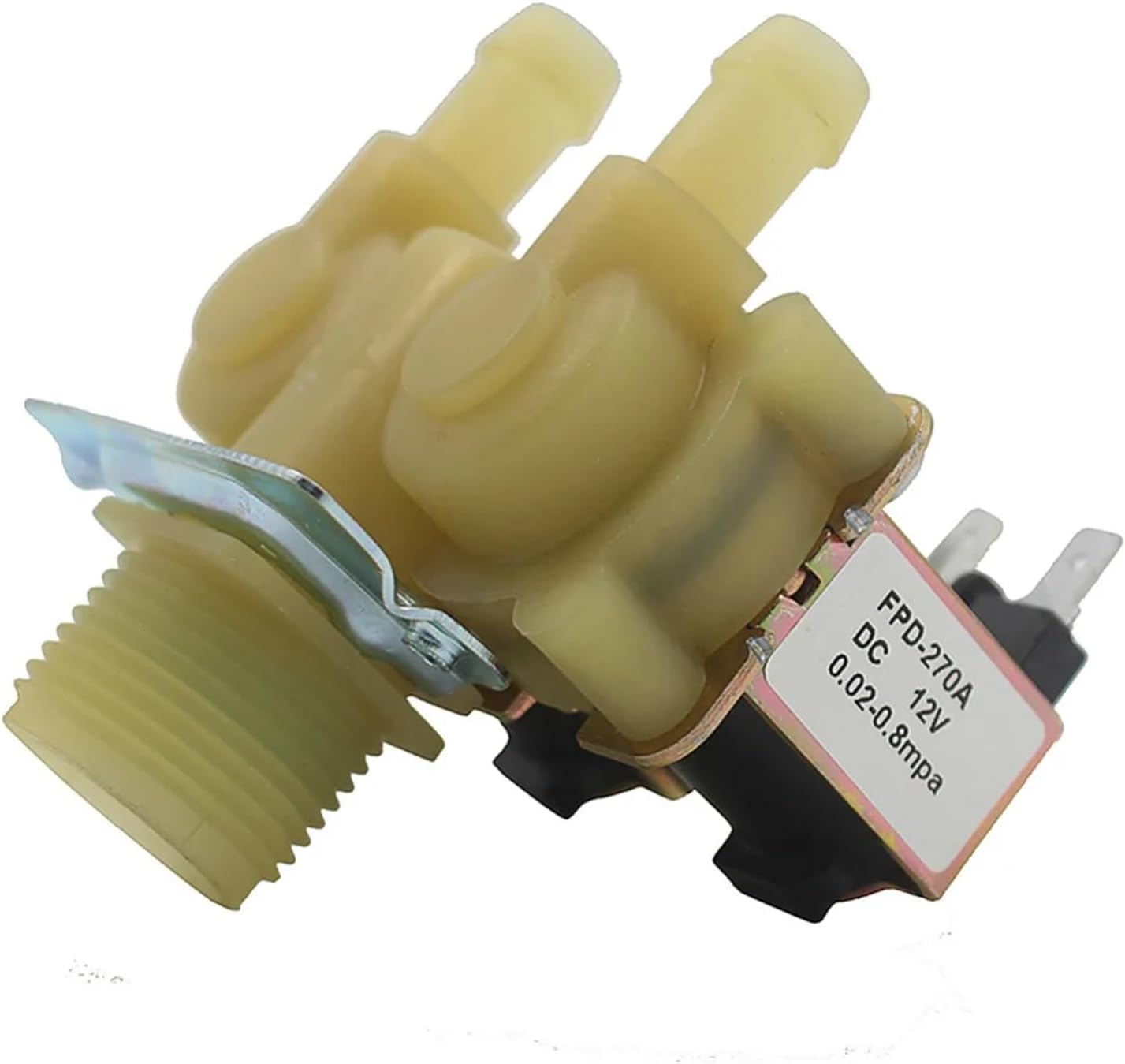 3/4" Normally Closed Water Electric Solenoid Valve DC 24V Inflow Switch 0.8Mpa one Inflow Two Out