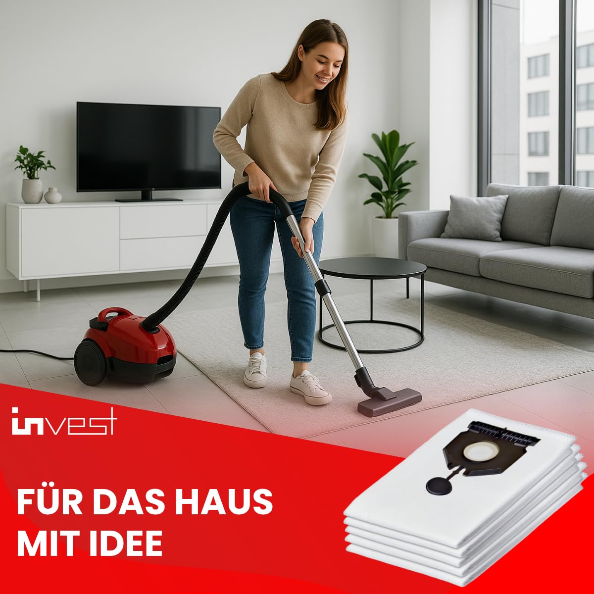 Vhbw 10x Sacs Compatible Avec Kärcher NT 22/1 Ap L, NT 22/1 Ap Te L Aspirateur 42cm X 26 5cm Blanc 85218475