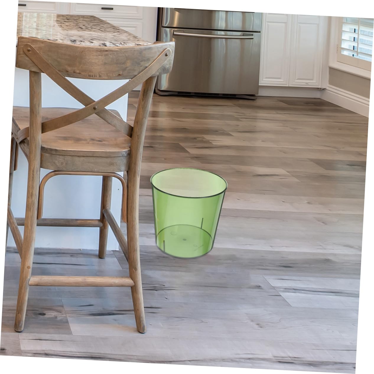2pcs Cute Trash Cans Pet Material Trash Bins Compact Desk Bathroom Garbage Bins Easy Clean for Office Bedroom Living