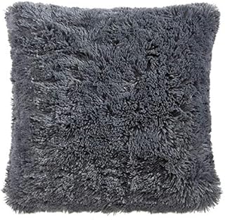 CelinaTex Shetland poduszka dekoracyjna 40 x 60 cm kremowo-szara wygląd flokati, poduszka ozdobna, długie włosy, poduszka na sofę, sztuczne futro