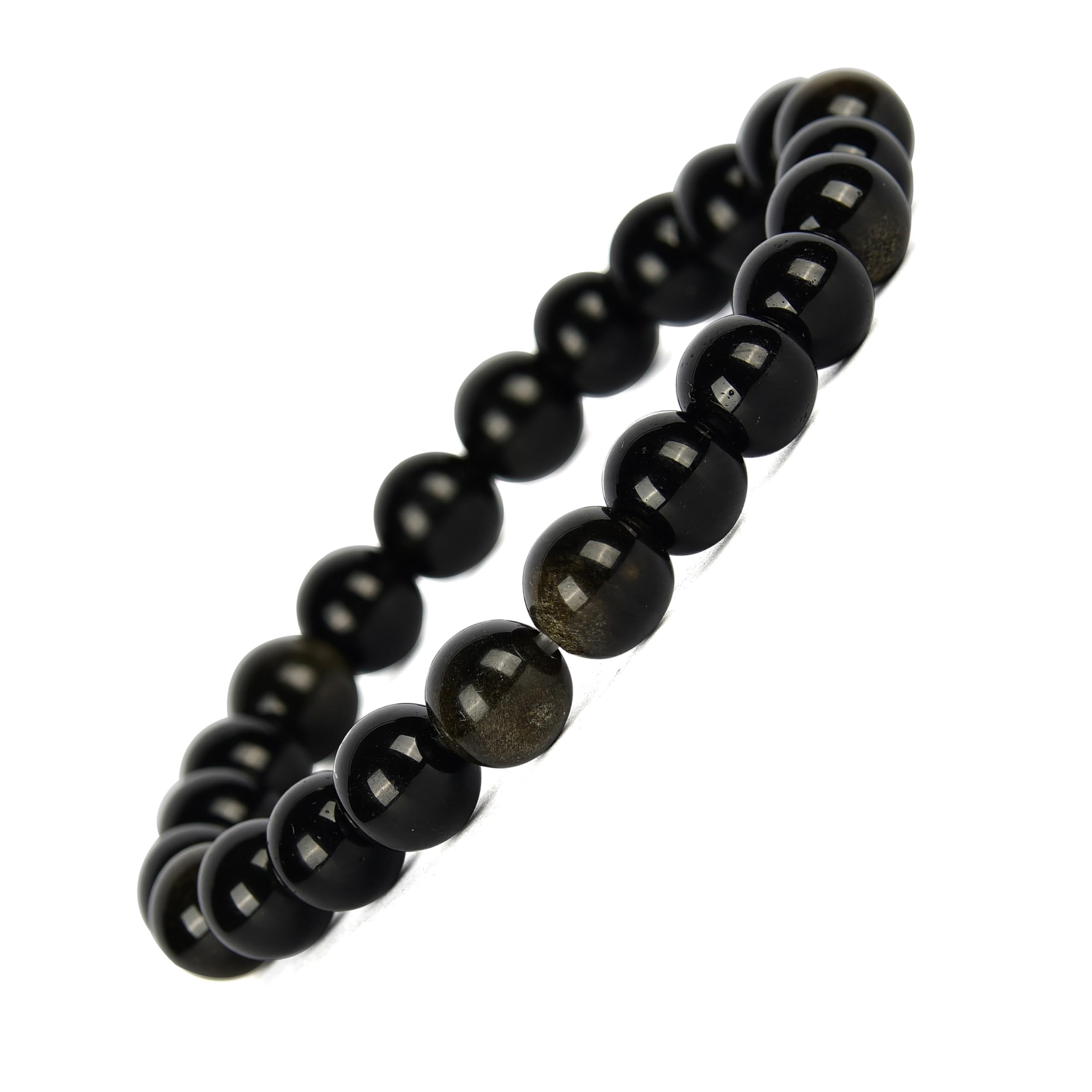 GEMSMANTRA Golden Obsidian Bracelet For Unisex Adult| With Certificate and Extra Stones | Semi Precious Gemstone | Helps to Positivity and Protection | 8 mm beads and Stretchable Band (B0D8SYG6WM) Amazon Price History, Amazon Price Tracker