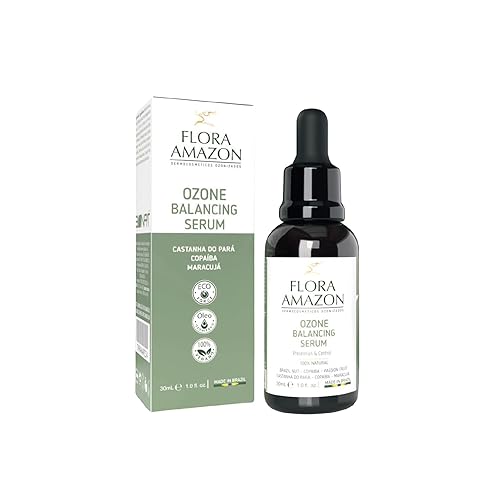 Flora Tienda Suero equilibrante  Aceites botánicos brasileños naturales  Desintoxica, equilibra la grasa, alivia la picazón, estimula el crecimiento