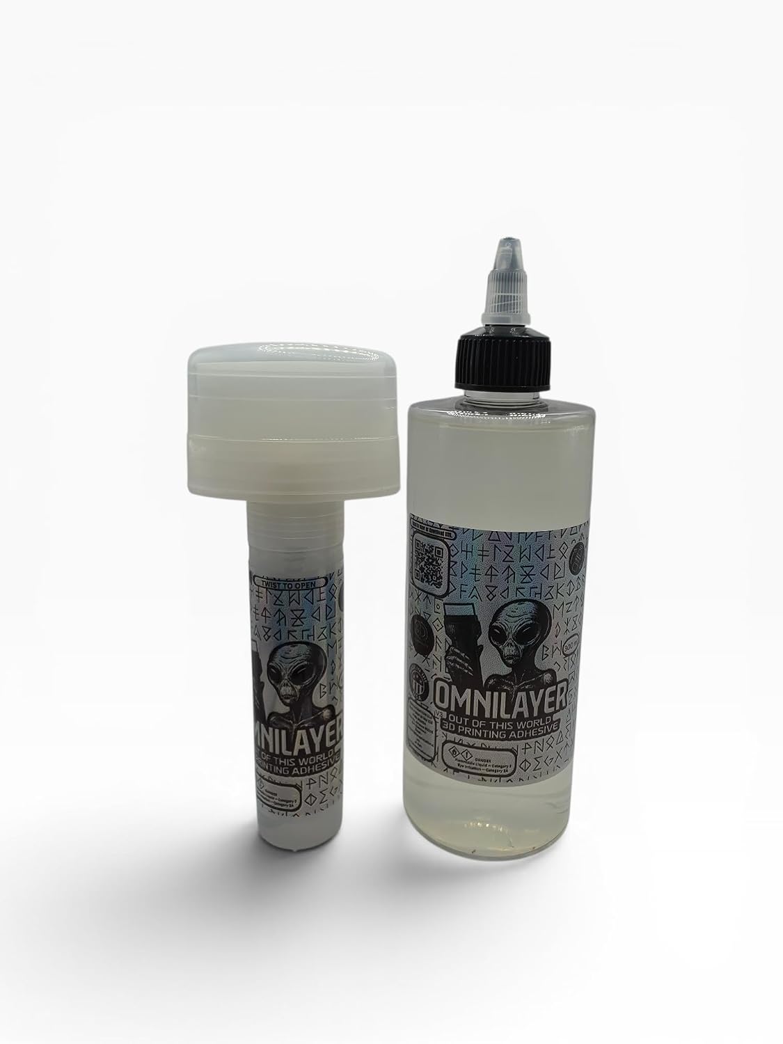 OMNILAYER 3D Printing Bed Adhesive Compatible with Bambu Labs, Flash Forge, Creality, Snapmaker. Works on PEI, PEO, Smooth, Textured, Glass. (30mm applicator)