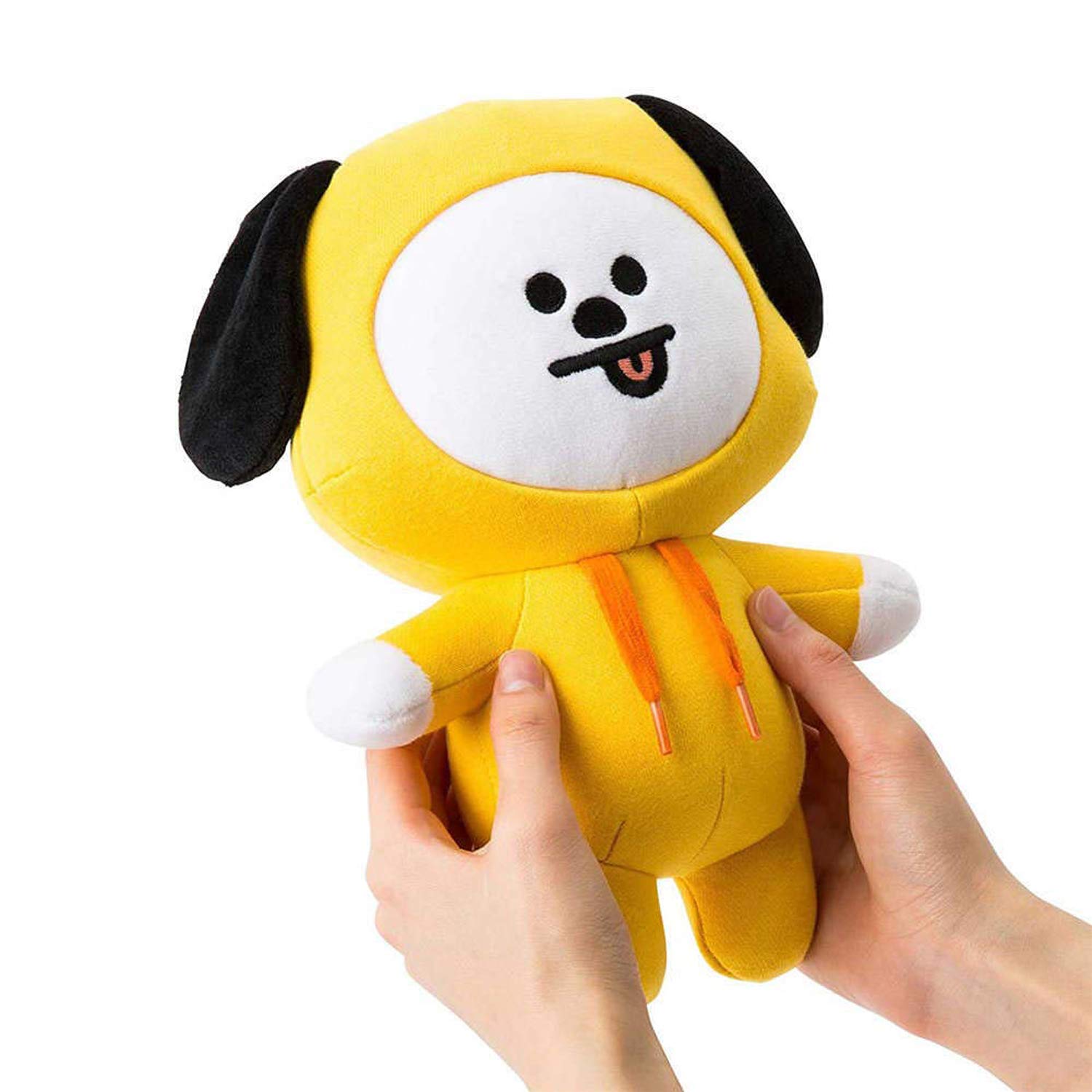 bt21 chimmy standing plush doll medium yellow
