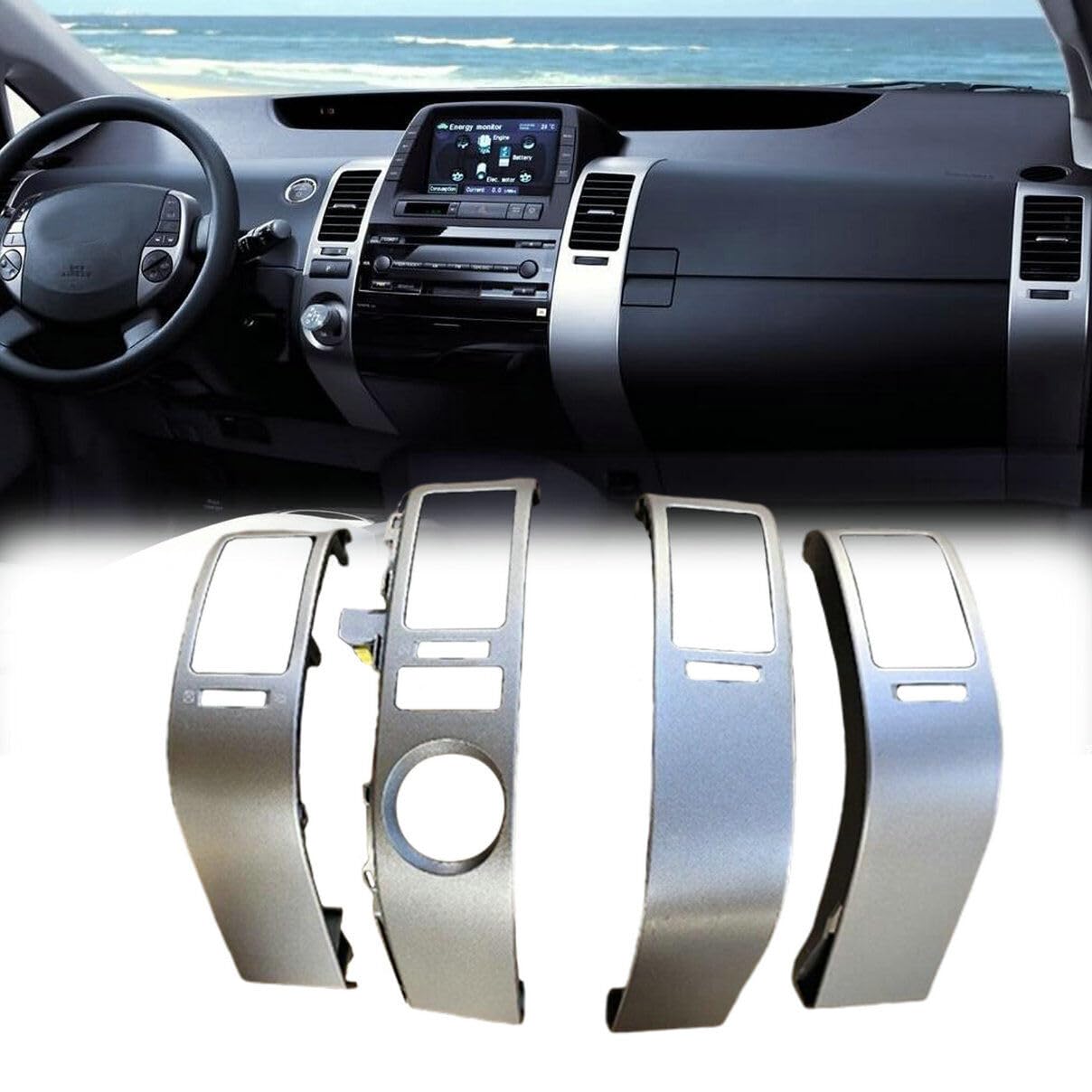 Amazon.com: 4PCS Center A/C Dashboard Air Vent Trim Panel for