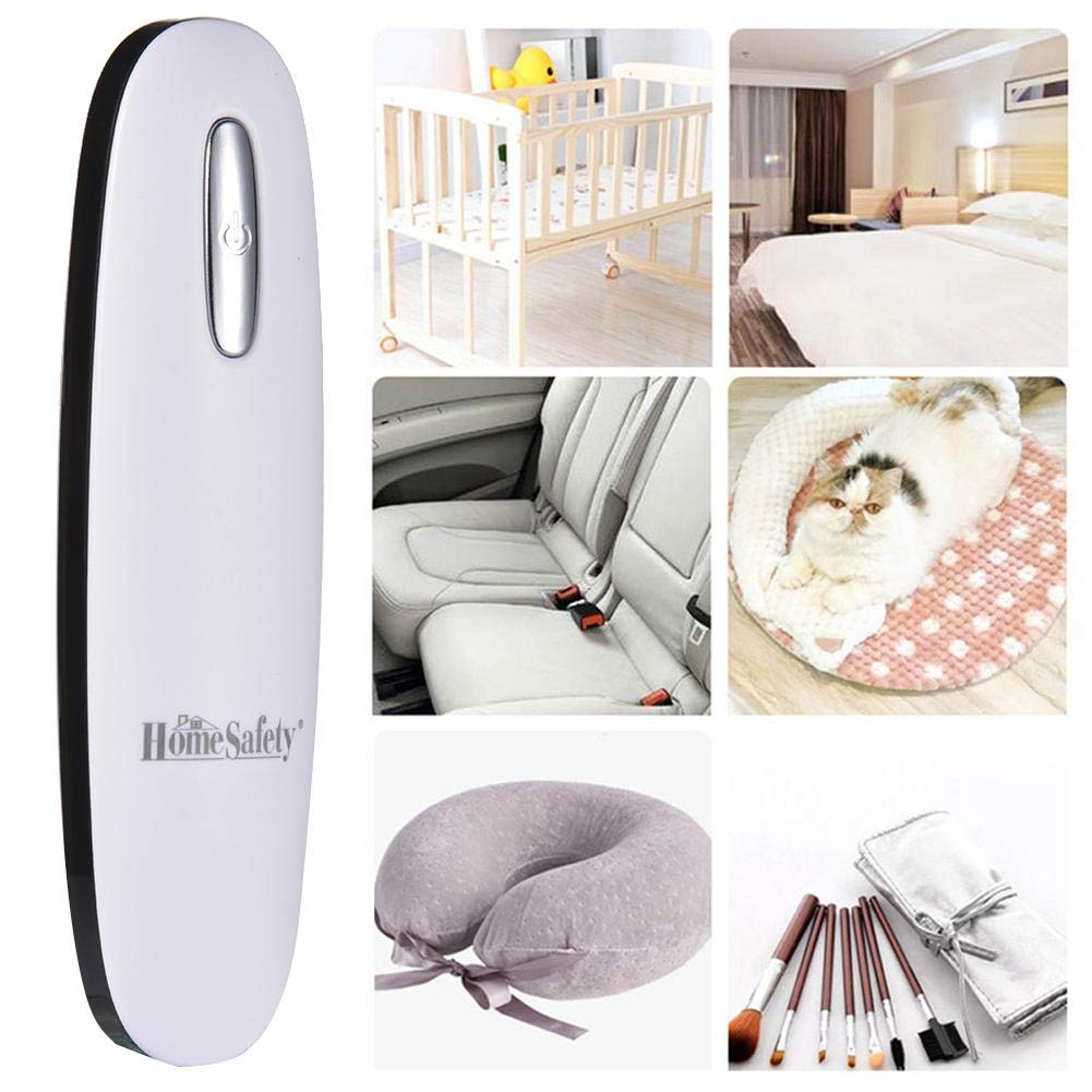 Lámpara UV portátil, USB recargable portátil esterilizador ultravioleta del accesorio ligero, lámpara púrpura UVC para la cubierta exterior Viajes Hogar