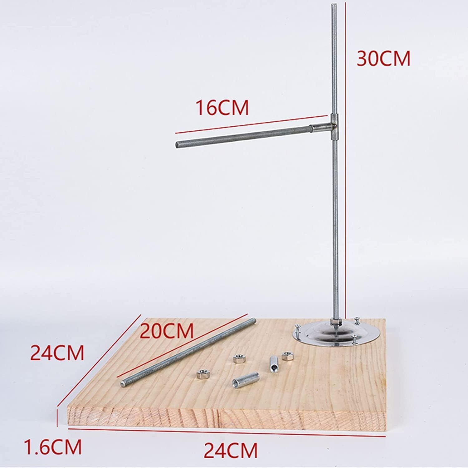 Support de Modèle En Argile Réglable, Outils de Bricolage En Argile pour Tuyaux Métalliques, Outils de Modèle En Céramique de Poterie Avec Base En Bois, Adaptés Aux Experts En Sculpture Artisanale
