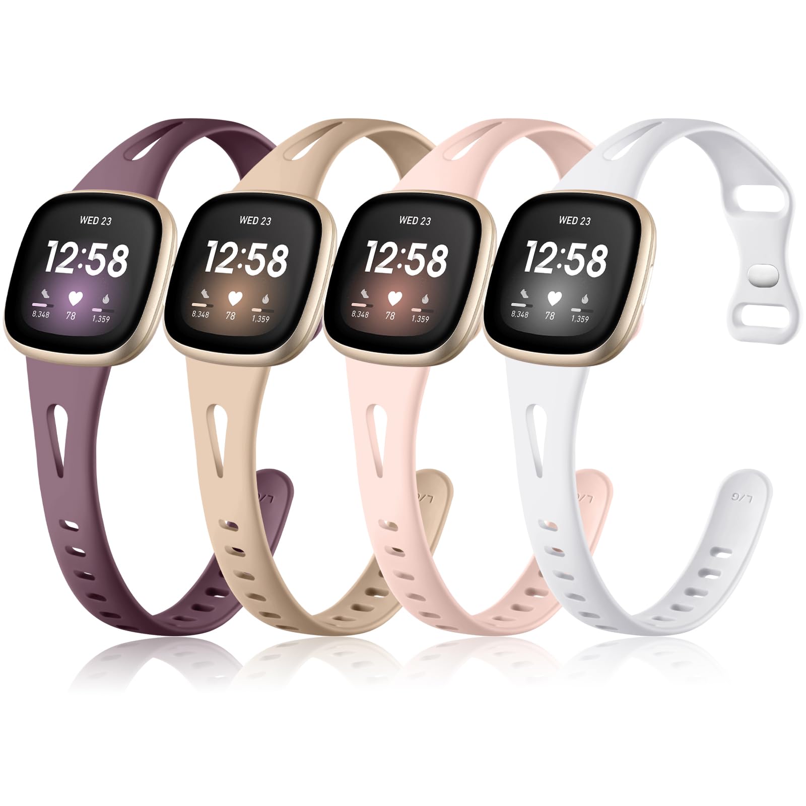 Ouwegaga 4 Pack Slim Band Compatible