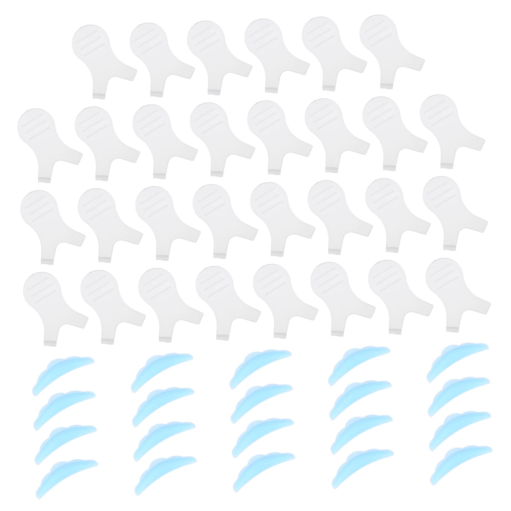 BESTYASH Complete Kit 30 Y-Shape Brushes 20 Silicone Curlers Lift Pads for Natural Lash Separation