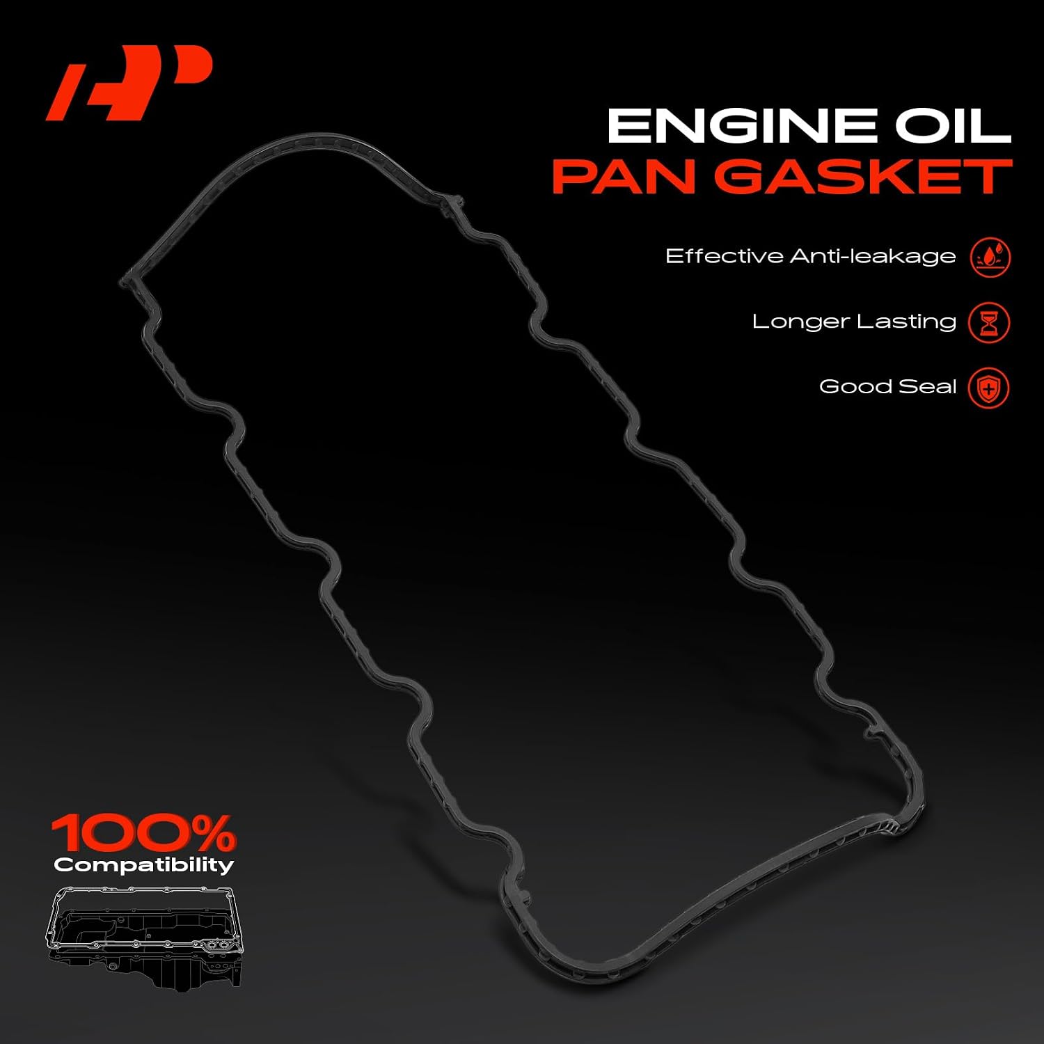 A-Premium 1.9L 2.0L Engine Oil Pan Gasket Set, Compatible with Ford Focus 2000-2004, Escort 1993-2002 & Mercury Tracer 1993-1999