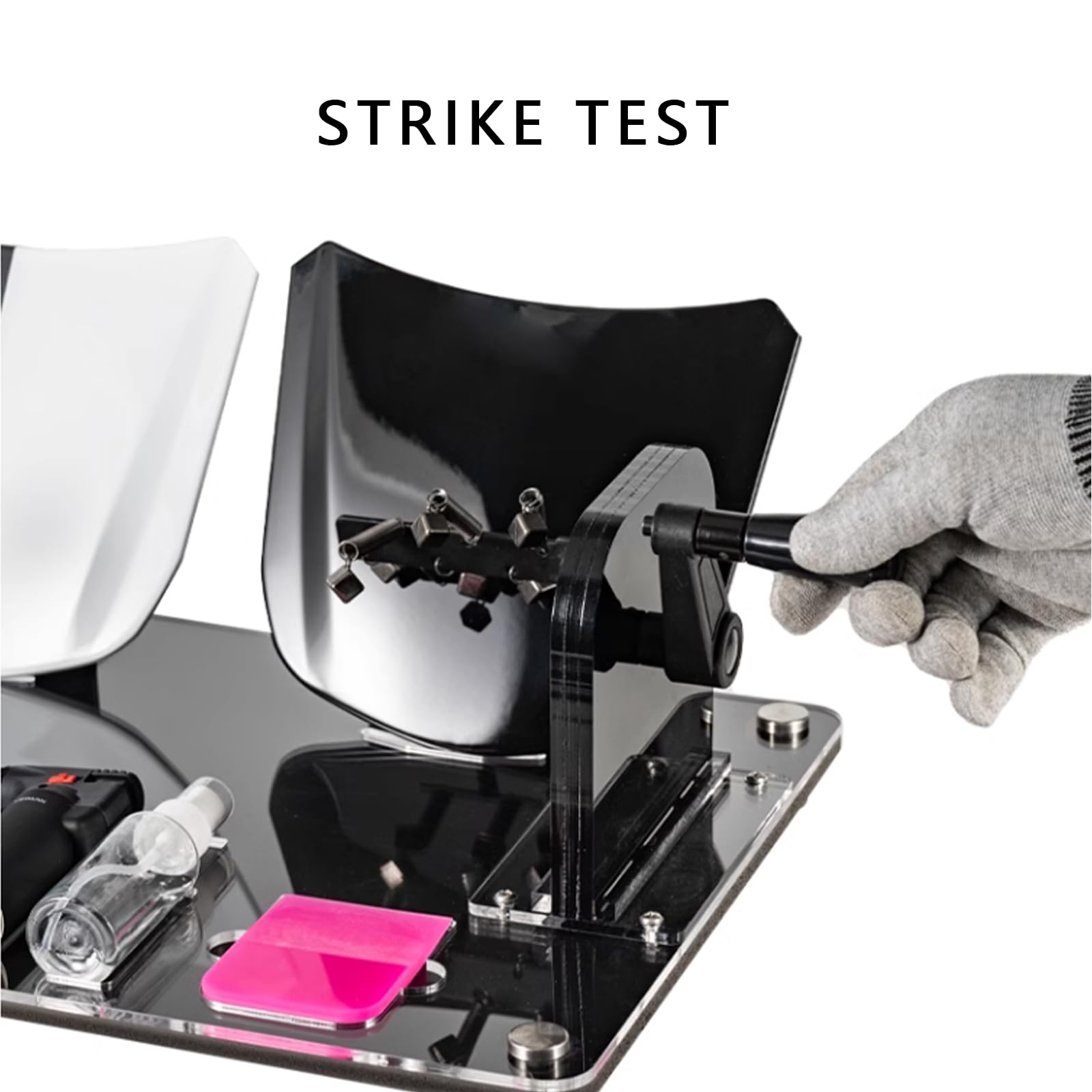 Tester Powłoki Ochronnej Lakieru Samochodowego 3 W 1 Test Uderzeniowy Test Naprawy Zarysowań Test Odporności Na Plamy Wielofunkcyjny Sprzęt Do Testowania Folii Samochodowych
