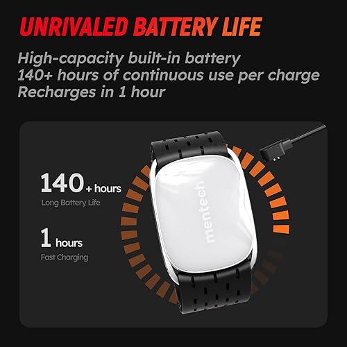 Miniatura 2 de Monitor de frecuencia cardíaca Bluetooth, cómodo, fácil de llevar, detección de desgaste automático, sensor avanzado, datos precisos, 140 horas de