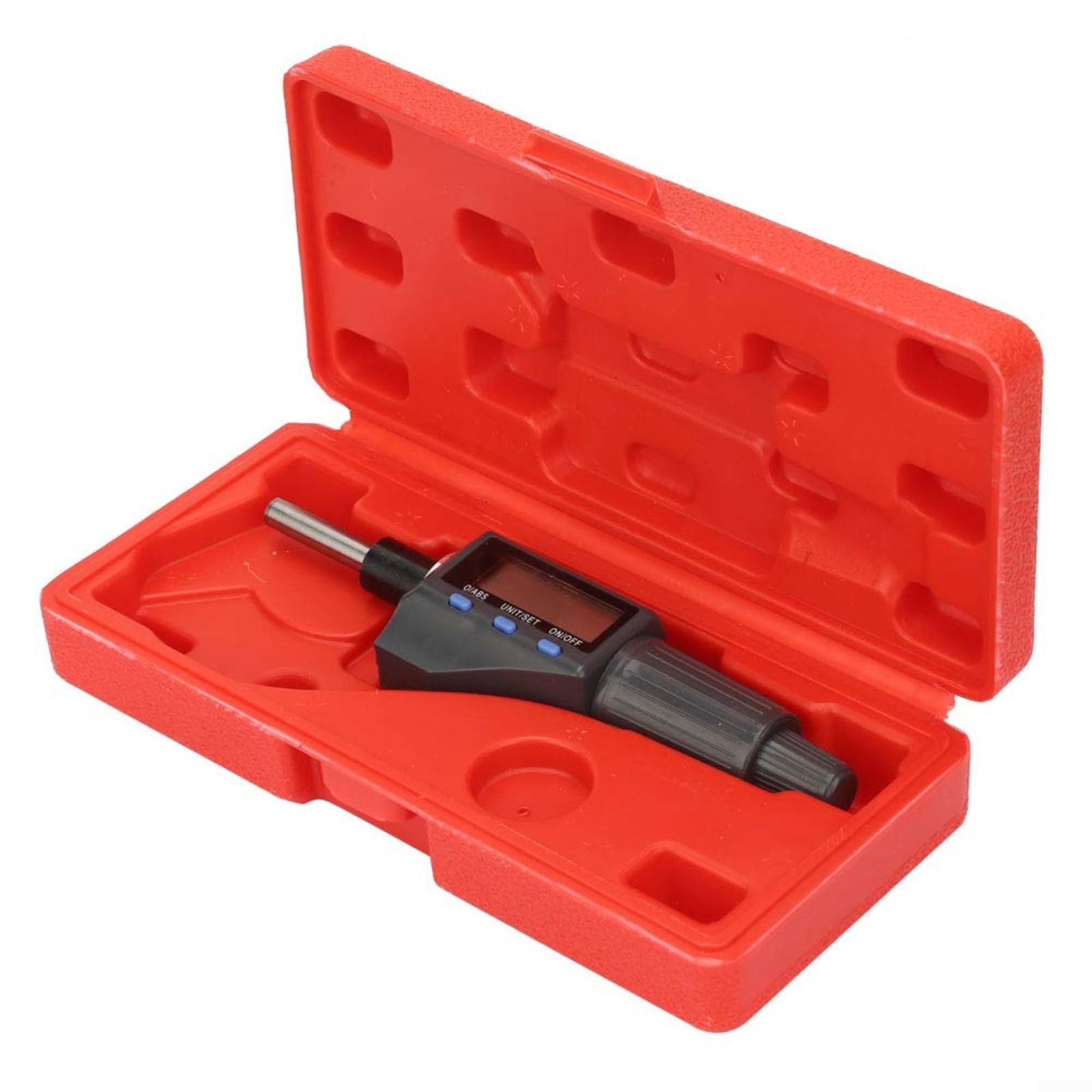 Tête de micromètre numérique, micromètre électronique 0-25 mm, outil de mesure de précision de 0,001 mm avec cliquet de grand diamètre