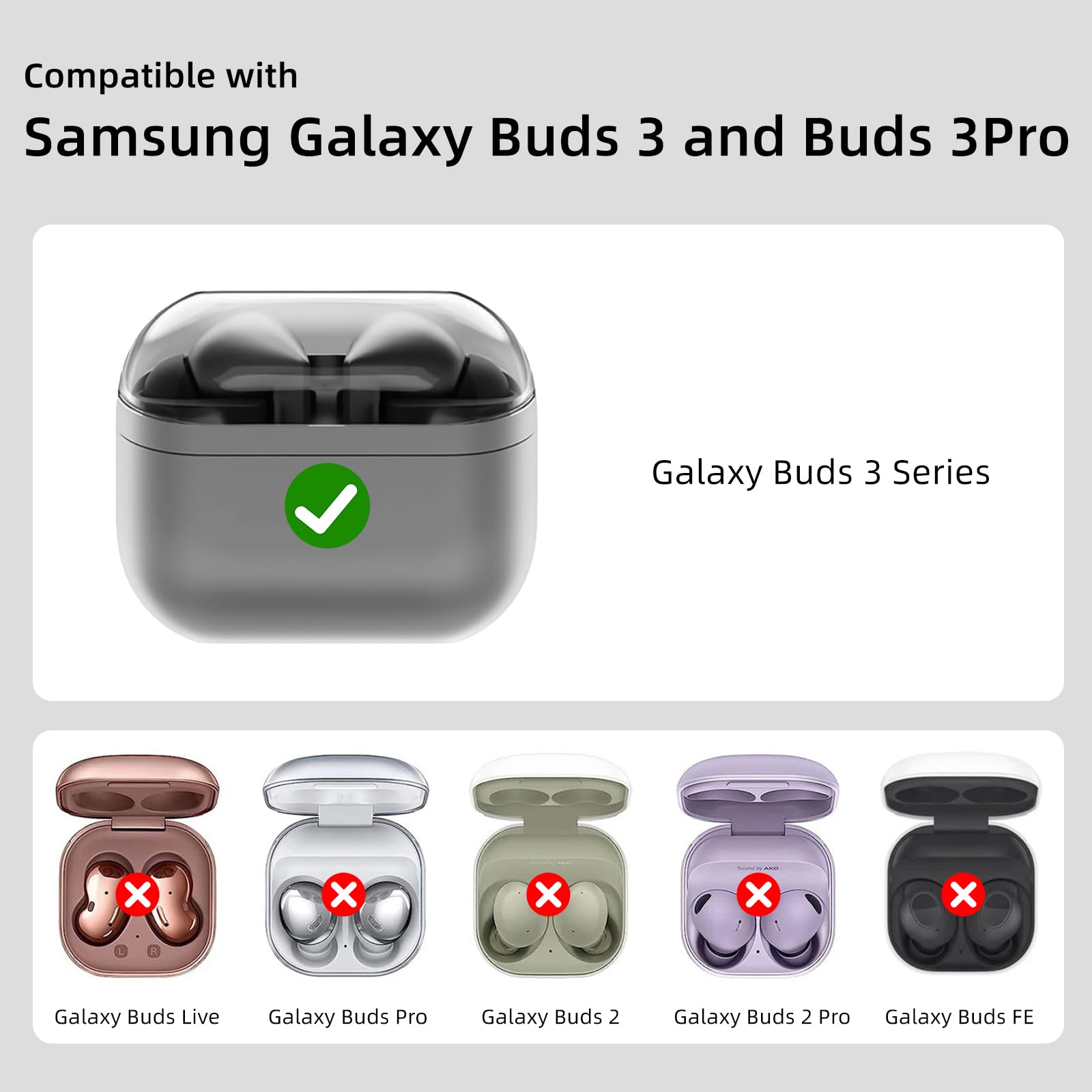 Amazon.com: CCXNAS for Samsung Galaxy Buds 3 Pro Case