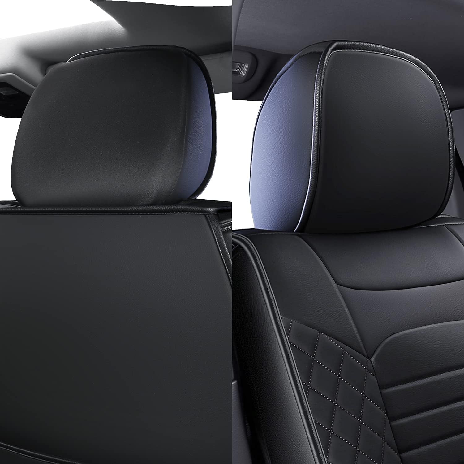 Best Deal Cheap 🛒 LUCKYMAN CLUB X01-BHX Ram 1500 2500 3500 Front Seat Covers, Fit 2011-2022 Regular Crew Quad Cab, with Waterproof Faux Leather (01-Front, Black) Crazy Deals LUCKYMAN CLUB X01-BHX Ram 1500 2500 3500 Front Seat Covers, Fit 2011-2022 Regular Crew Quad Cab, with Waterproof Faux Leather (01-Front, Black)