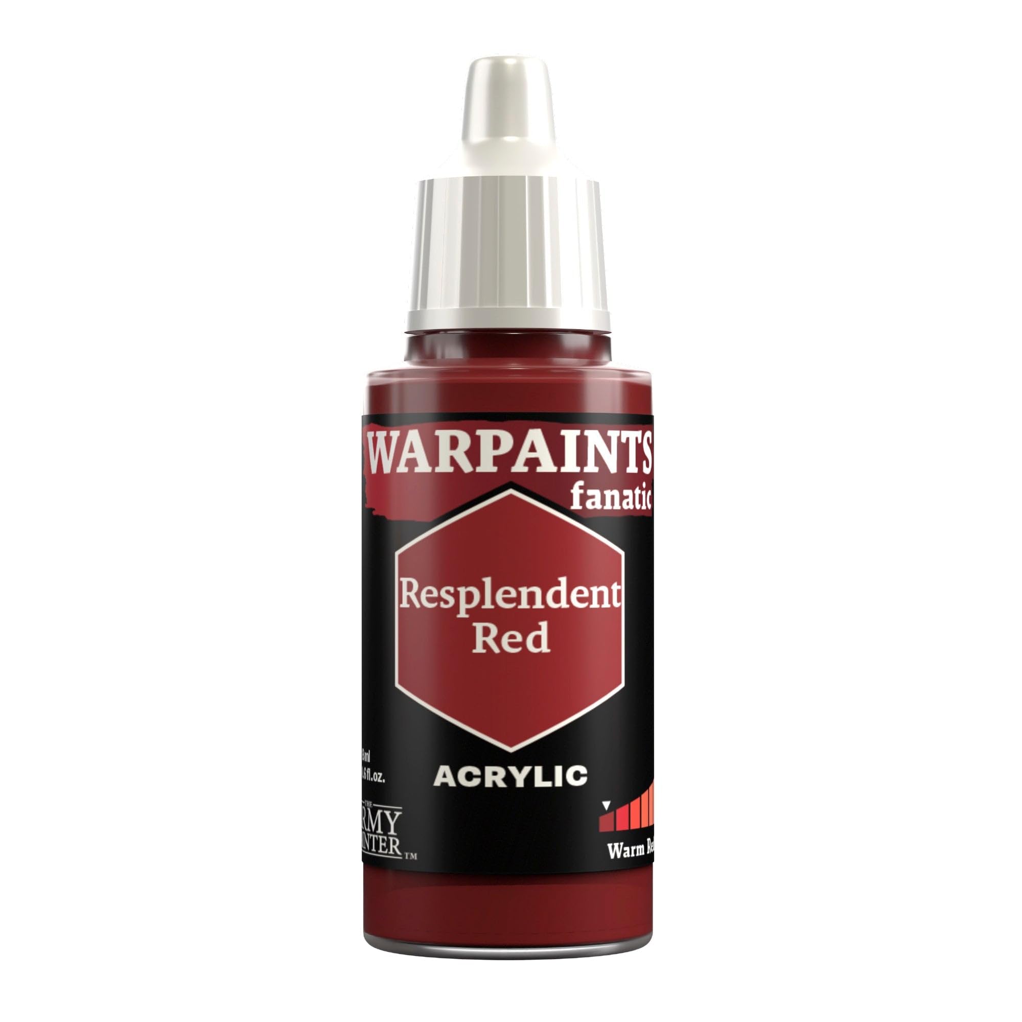 The Army Painter, Warpaints Fanatic Resplendent Red Single Acrylics, Miniature Hobby Painting, Quality Paint for Miniature Wargaming