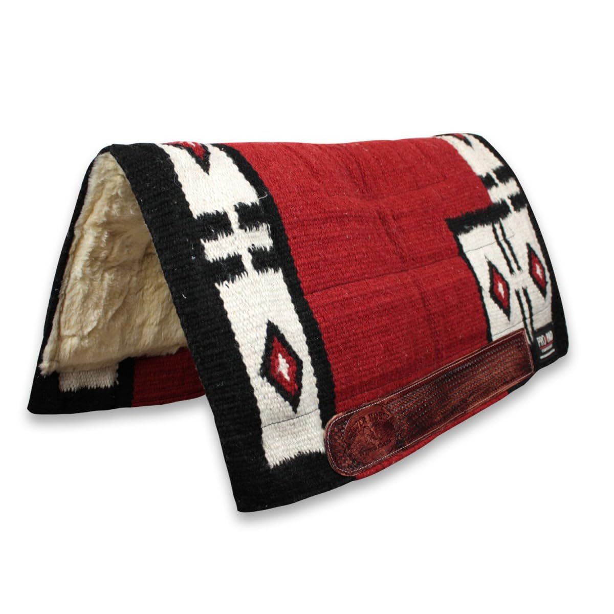 Sottosella Western Silver Horse PRO-Pad Aztec, Indispensabile per Proteggere Il Cavallo da Traumi e Shock Eccessivi, Sobrio ed Elegante