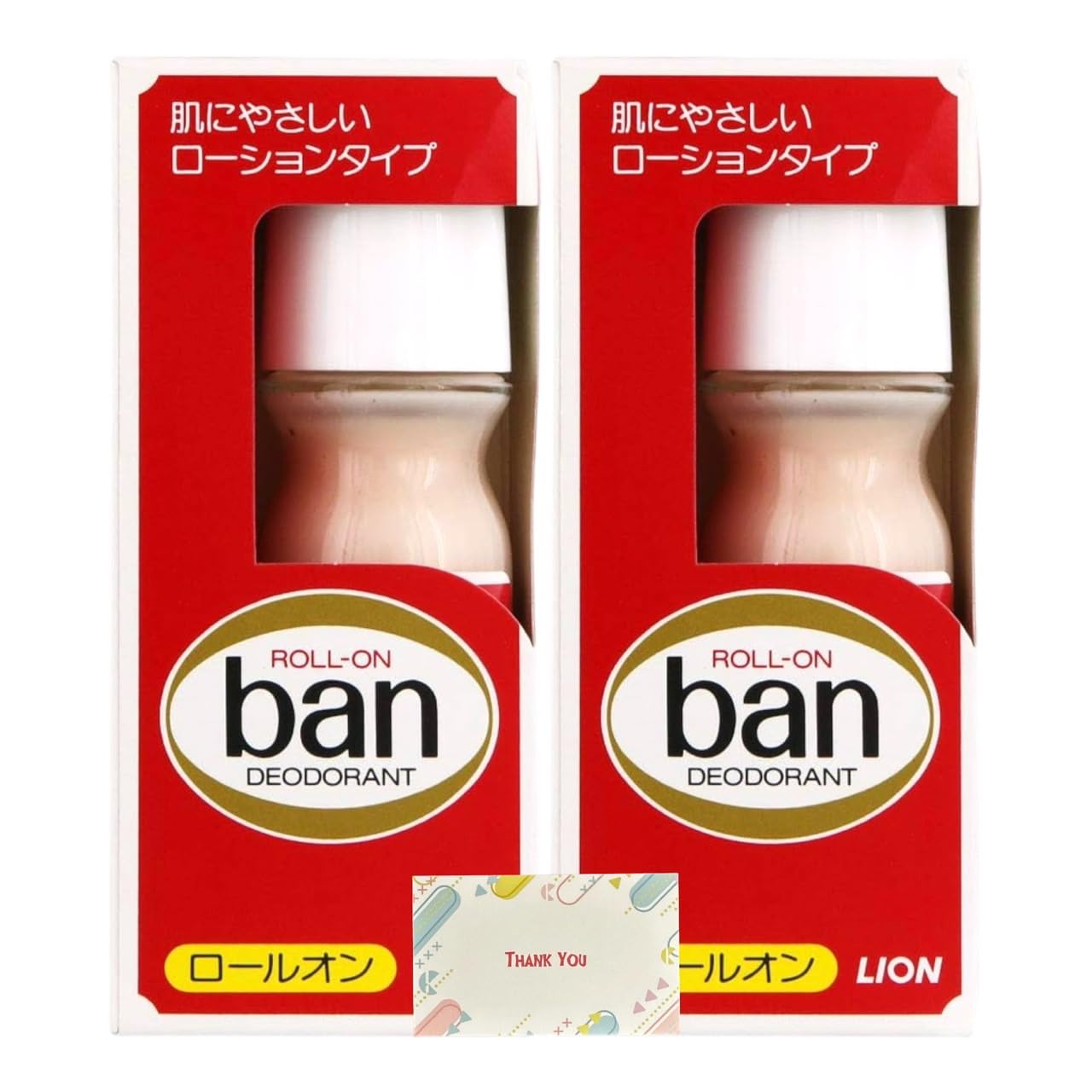 Amazon.co.jp: ライオン Ban バン ロールオン 赤箱 30ml 2本セット