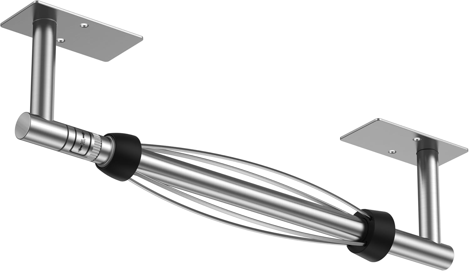 FORIOUS Paper Towel Holder Under Cabinet, Single Hand Operable with Adjustable Damping for Easy Tear, Adhesive or Drill Wall Mount,304 Stainless Steel Commercial Paper Towel Holder for Kitchen, Silver