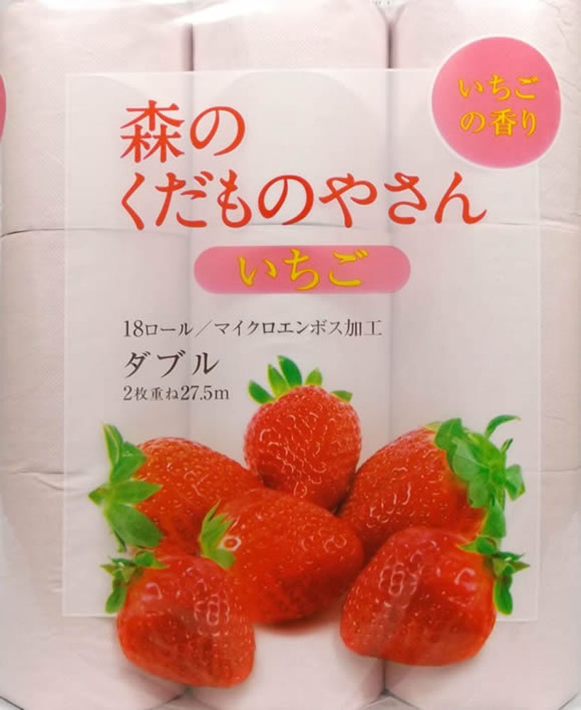 いちご様 トイレットペーパー入れ完成品 イトマン トイレットペーパー 3倍 シングル 業務用 芯なし イットコ