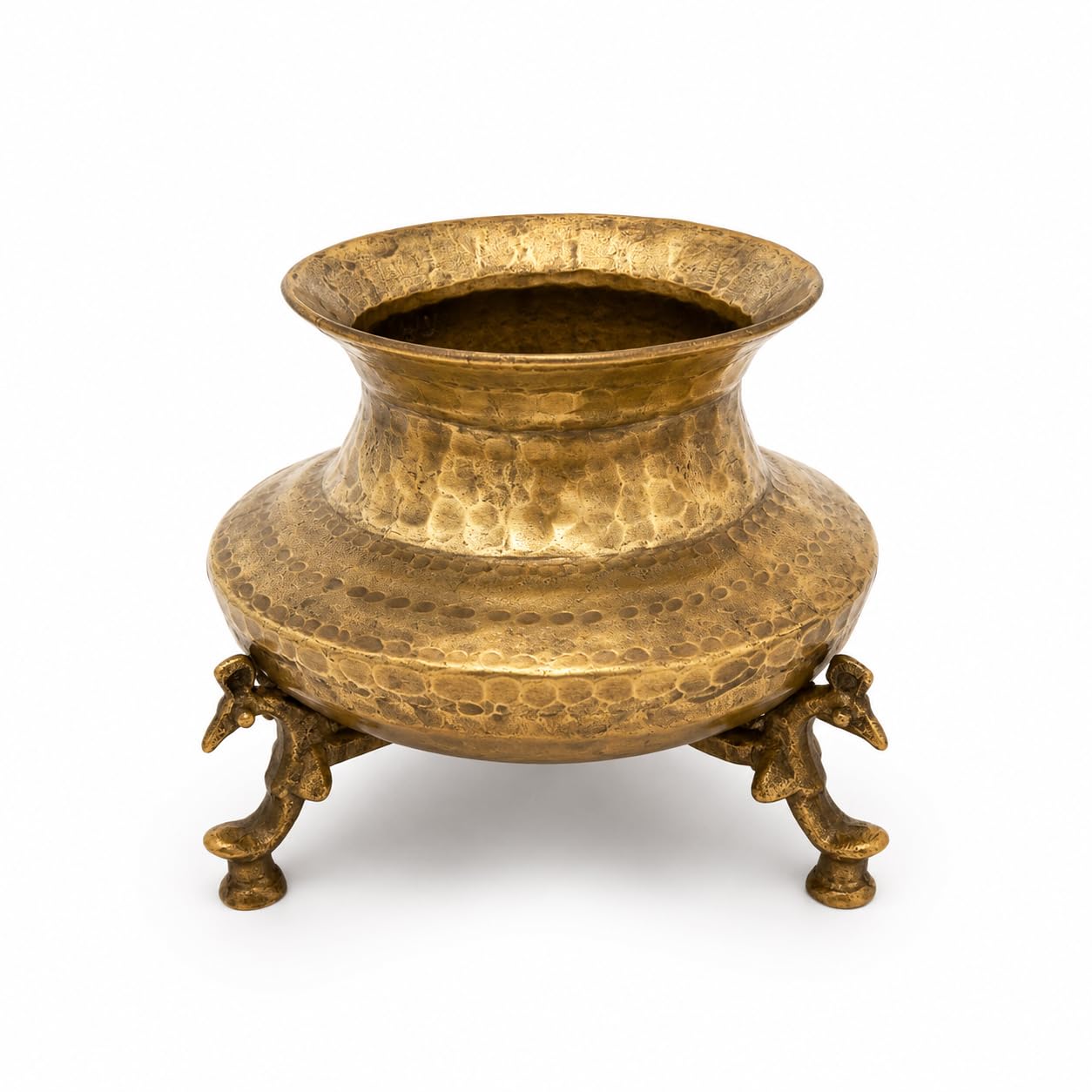 Handmade Vintage Brass Candle Holder | Pot with Stand | Home Decor Pot-image-26