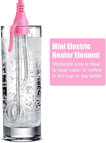Miniatura 9 de Calentador eléctrico, mini caldera de agua caliente, inmersión de café para oficina en casa, uso de viaje (600 W 220 V)