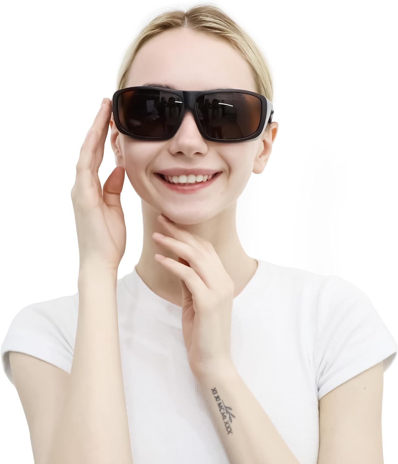 LaserPair 532 & 1064nm OD5+ Q-Switched Laser Protection Spectacles for Medical & Tattoo Professionals - Lightweight, Brown Lens Safety Goggles, Unisex, (Model: GTY) - Image 7