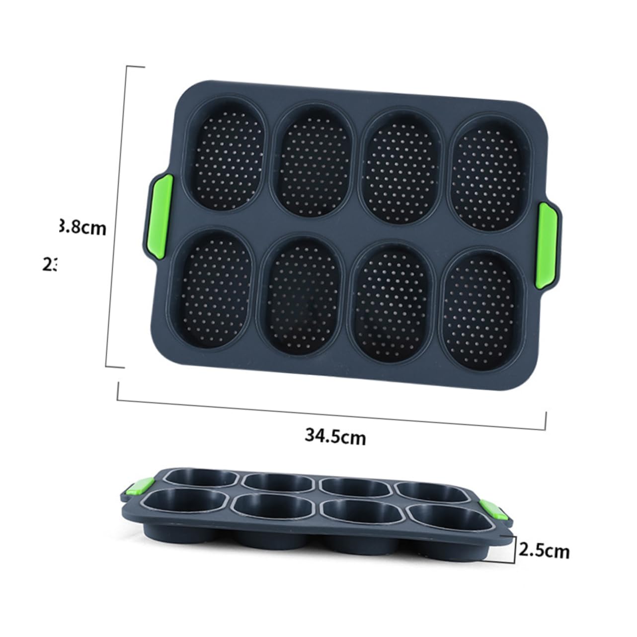 Alipis 2pièces Moule à Silicone Moule Antiadhésif Pour Pâtisserie Pour Petits Pains Et Gâteaux Silicone De Qualité Alimentaire Utilisation à Domicile Cuisine Foncé