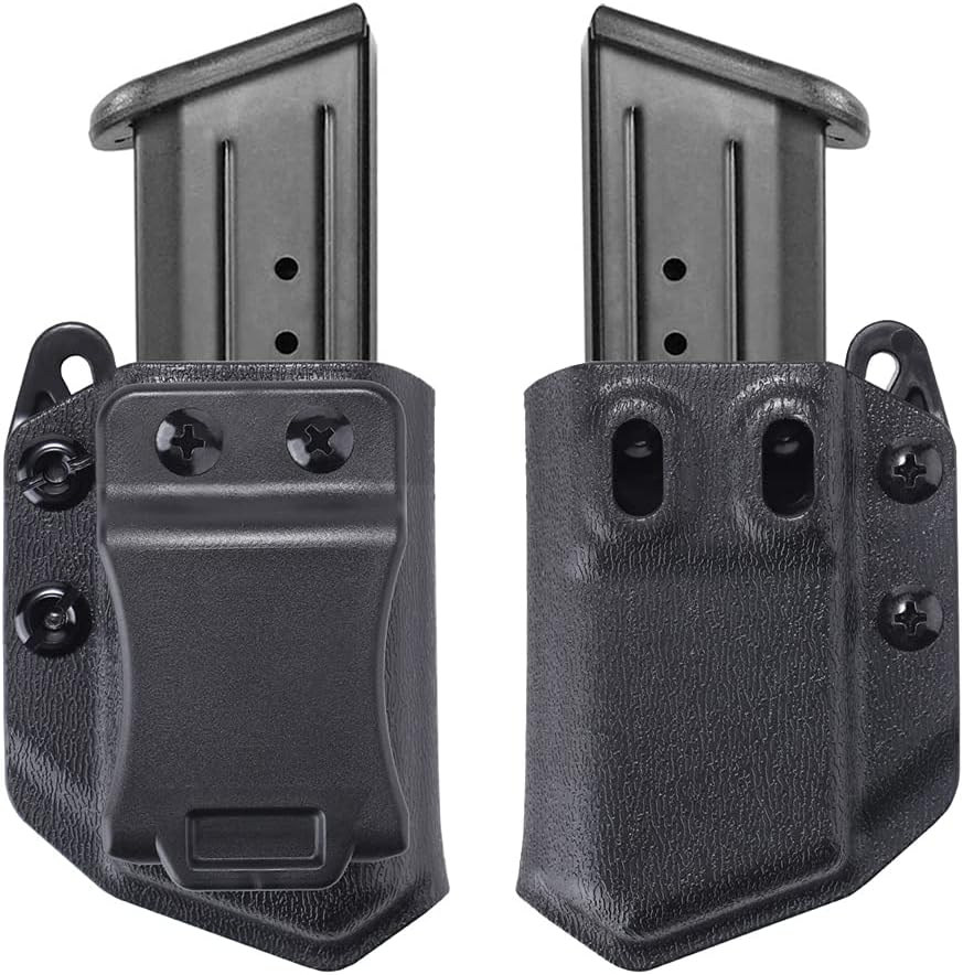 2-Pack Universal Mag Carrier IWB/OWB Magazine Holster Fit: 9mm/.40 Double Stack Magazines - Image 2