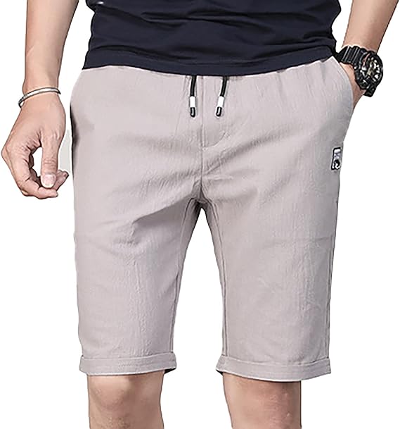 Amazon ショートパンツ メンズ 軽量 コンフォートストレッチ 短パン スポーツパンツ ハーフパンツ 大きいサイズ 無地 ゴムウエスト 調整可能 通気性 かっこいい ポケット付き ショートパンツ 通販