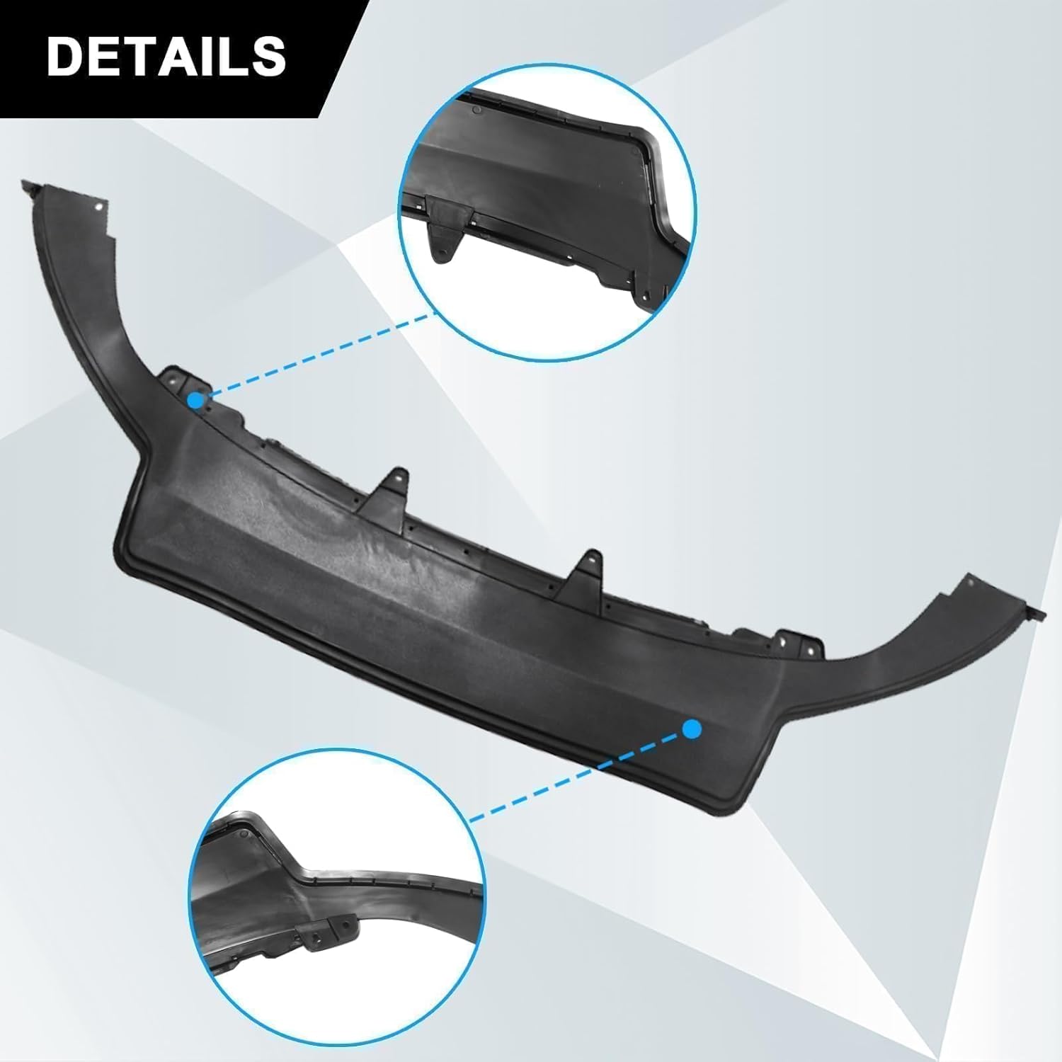 SecosAutoparts Bumper Lower Spoiler Valance Compatible with Volkswagen Jetta 2011-2014 Replace# 5C68059039B9