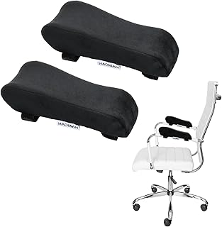 Nivofu Almohadilla para Reposabrazos, Cojín Ergonómico para Silla de Oficina, Escritorio, Juegos y Ruedas - 2 Piezas