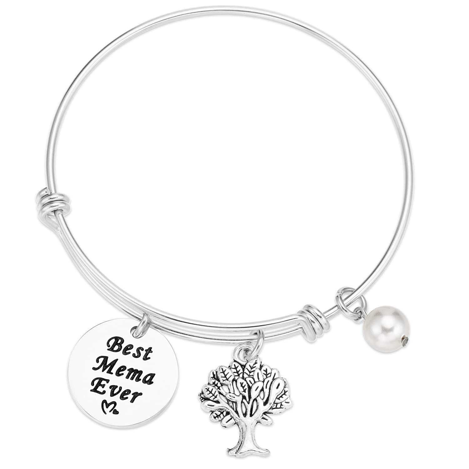 Mema Gifts Bracelet for Women Bracelets Ideas Worlds Best Mema ever Bangle Jewelry Mema Bracelet