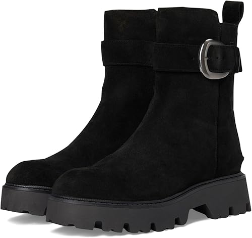 Circus NY by Sam Edelman Women's Primm Mid Calf Boot Black Suede 8 M