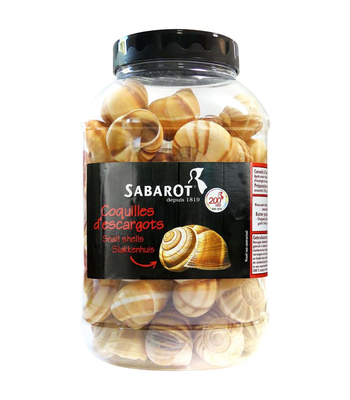 Sabarot - Coquilles d'escargots n°10 - Pot de 120 pièces