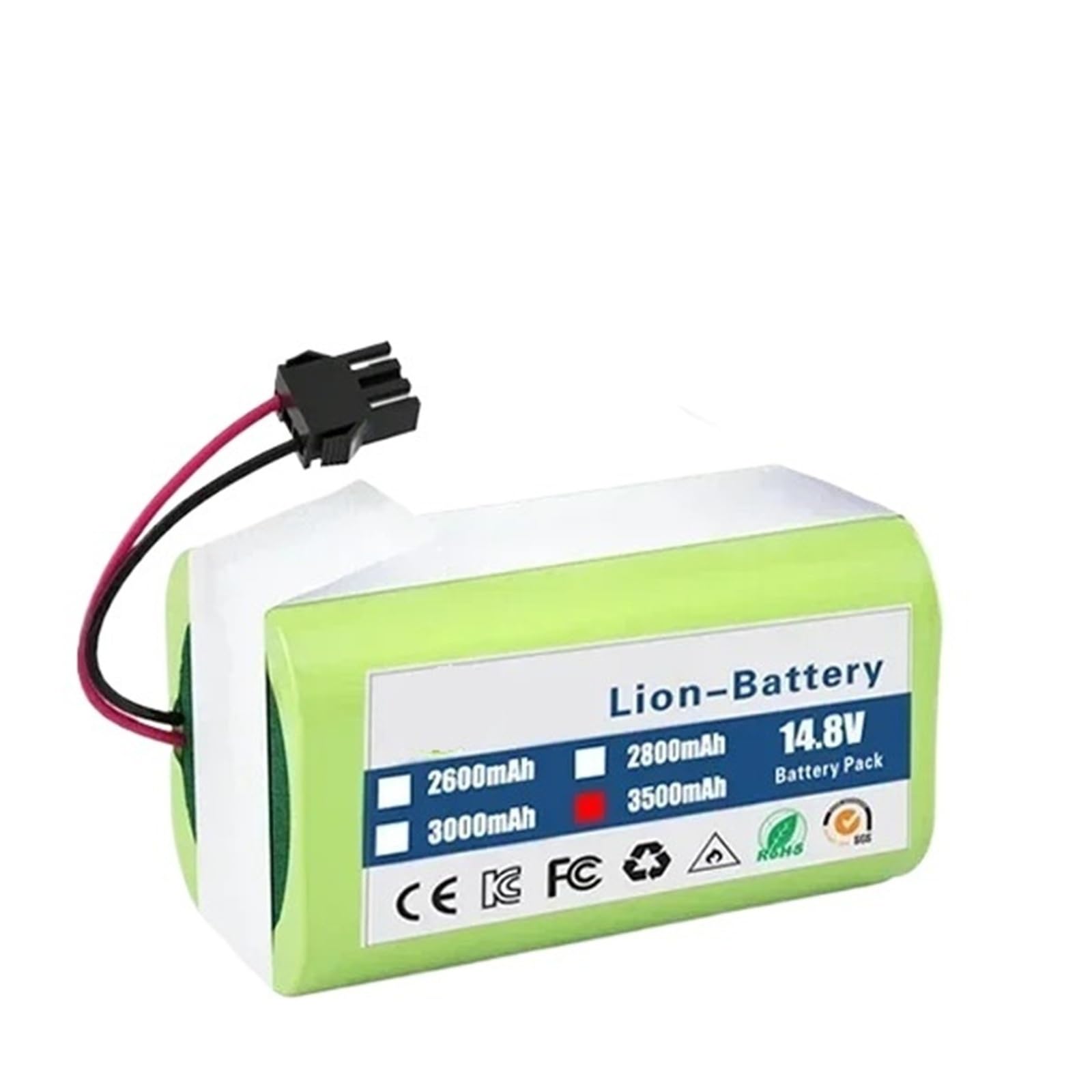 Batería M26-4S1P de 3500 mAh para mayor autonomía en robot aspirador ILIFE A4s A4 V7s Plus V7 A6