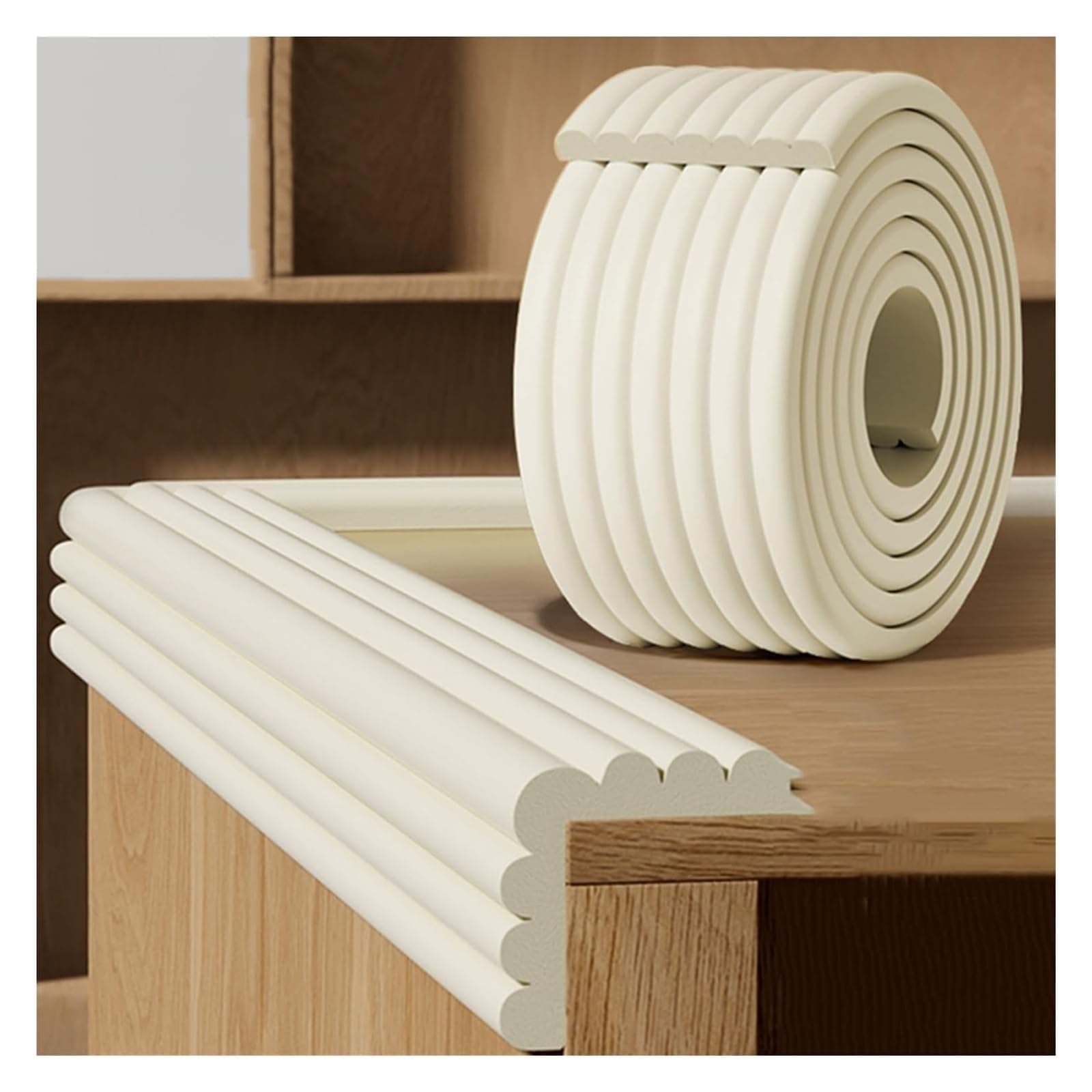 Kantenschutz Baby aus Schaumstoff Schaumstoff-Sicherheitsstreifen, W-förmiger Möbel-Eckenschutzstreifen For Die Sicherheit Von Kindern, Selbstklebende Tischkante Und Eckenschutz For Möbel, Schreibtisc