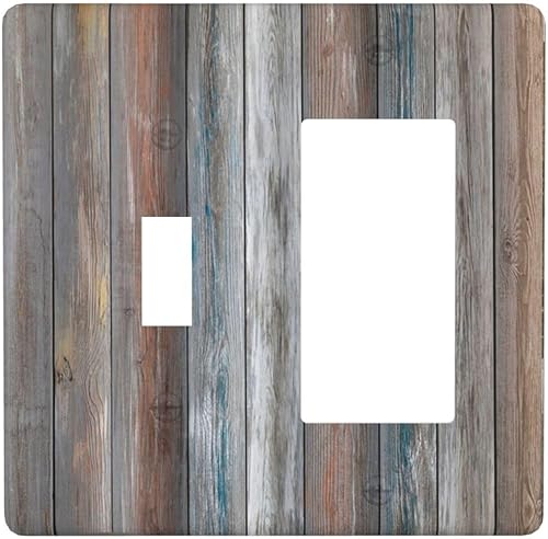 Miniatura 98 de Cubiertas de salida iridiscentes abstractas coloridas nubes dúplex de 1 cuadrilla, placa de cubierta de interruptor de luz arco iris, placas