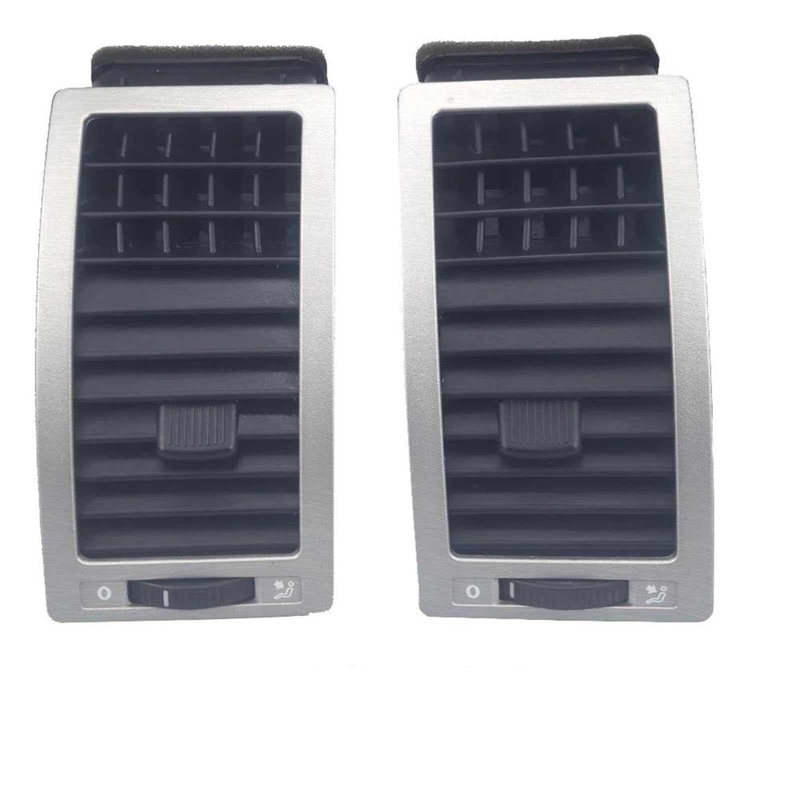 Yeskit Silver Left Right Car Accessories Dashboard Air Vent Outlet For Vw For Polo 2002-2010 Conditioning Air Vent Panel For Car(Silver Left Right)