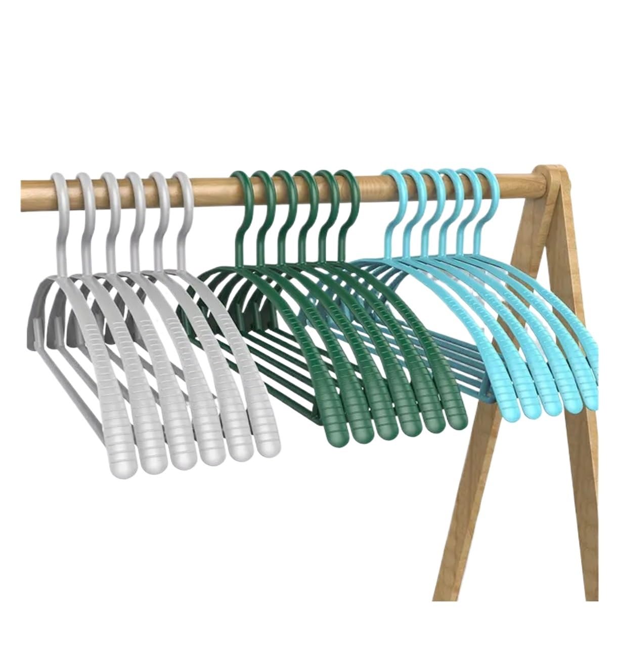 Clothes Hangers Clothes Hangers Plastic Non-slip Seamless Traceless Semicircle Coat Drying Windproof Racks