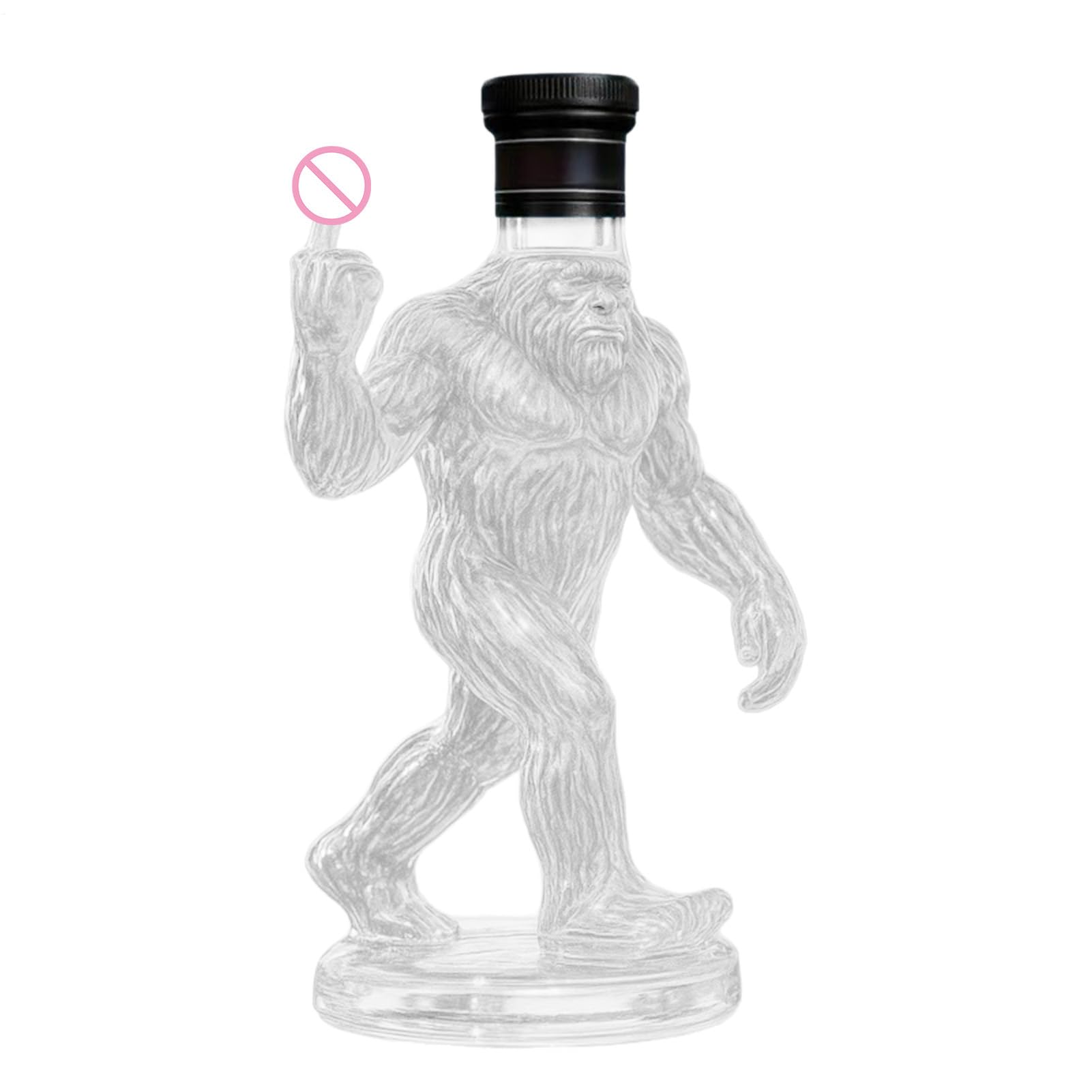 Decantador de whiskey de vidrio con vertedor integrado para servir con elegancia
