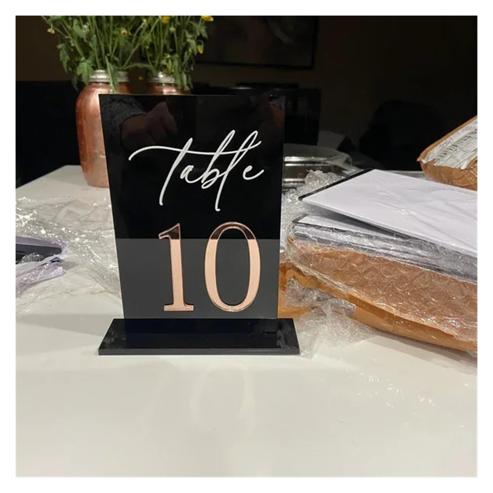 1-30 números de mesa blancos Para Restaurantes