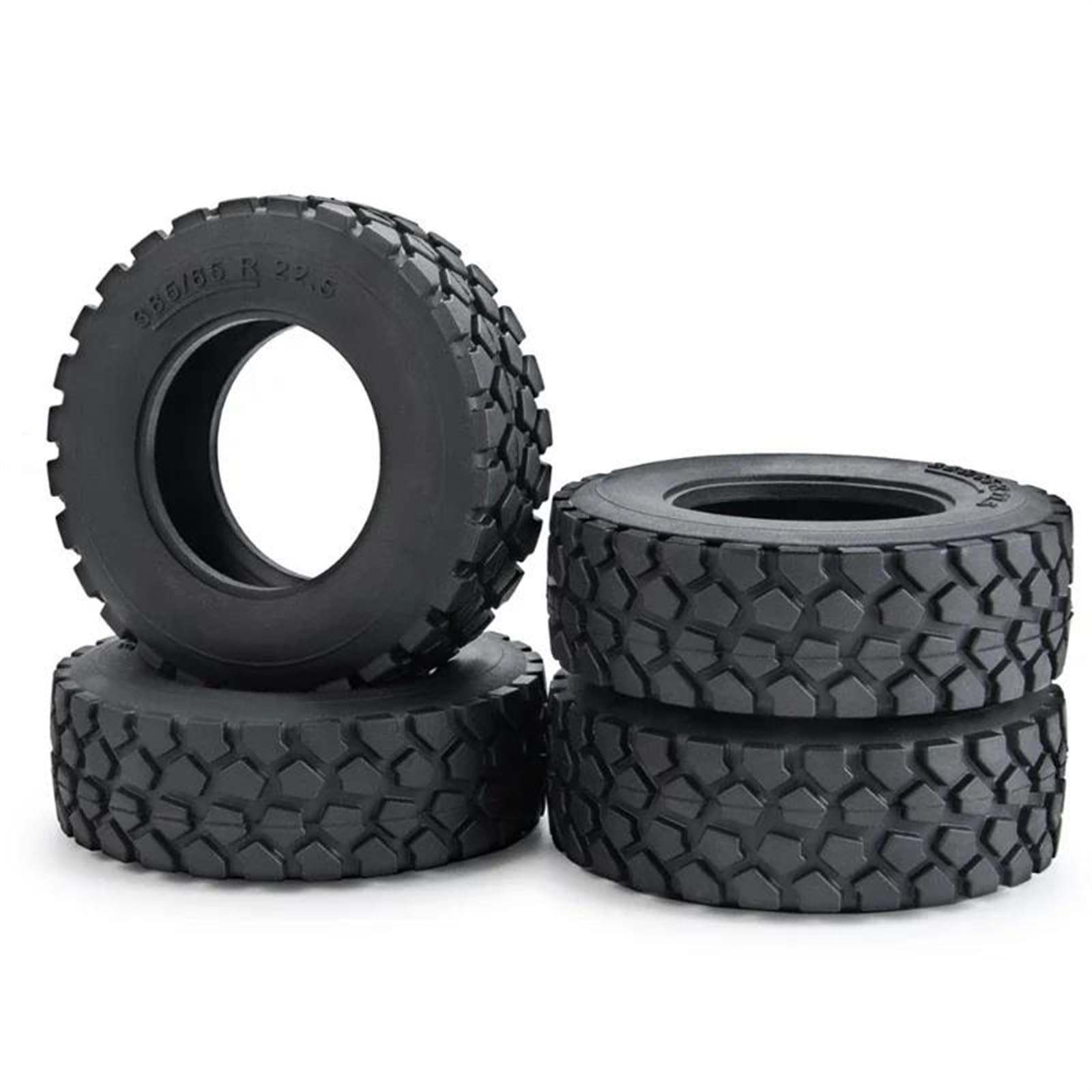 RC Neumáticos Rueda Compatible con Tamiya Neumáticos De Goma para Ruedas, Neumáticos De 84x30mm para Cubos De Llanta De Rueda 1/14, Remolque De Tractor De Control Remoto, Remolque De Carga