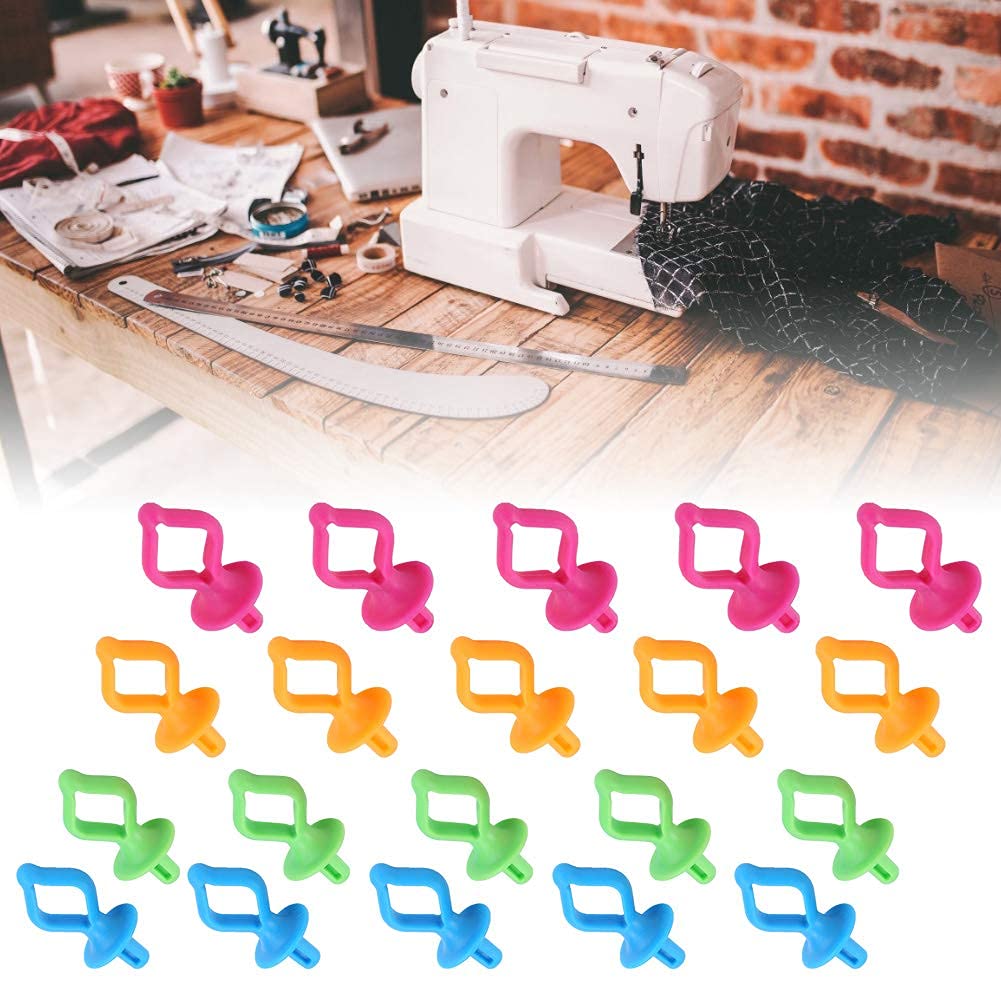 40 Pièces Clips Porte-Bobine Silicone Colorés - Organisateurs De Fil Pour Machine à Coudre, Anti-Emmêlement Et Gain De Temps