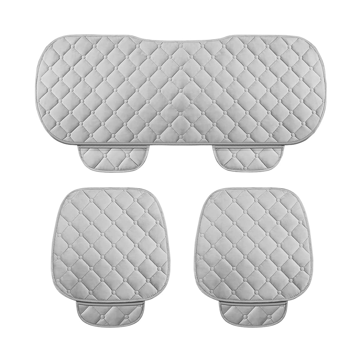  CGEAMDY Coussin Voiture Siege, Coussin Siège Avant en Cuir de  Voiture, Protection Siege Voiture, Antidérapant, Doux, Respirant, Housse de  Siège de Voiture en Charbon de Bambou (Gris)